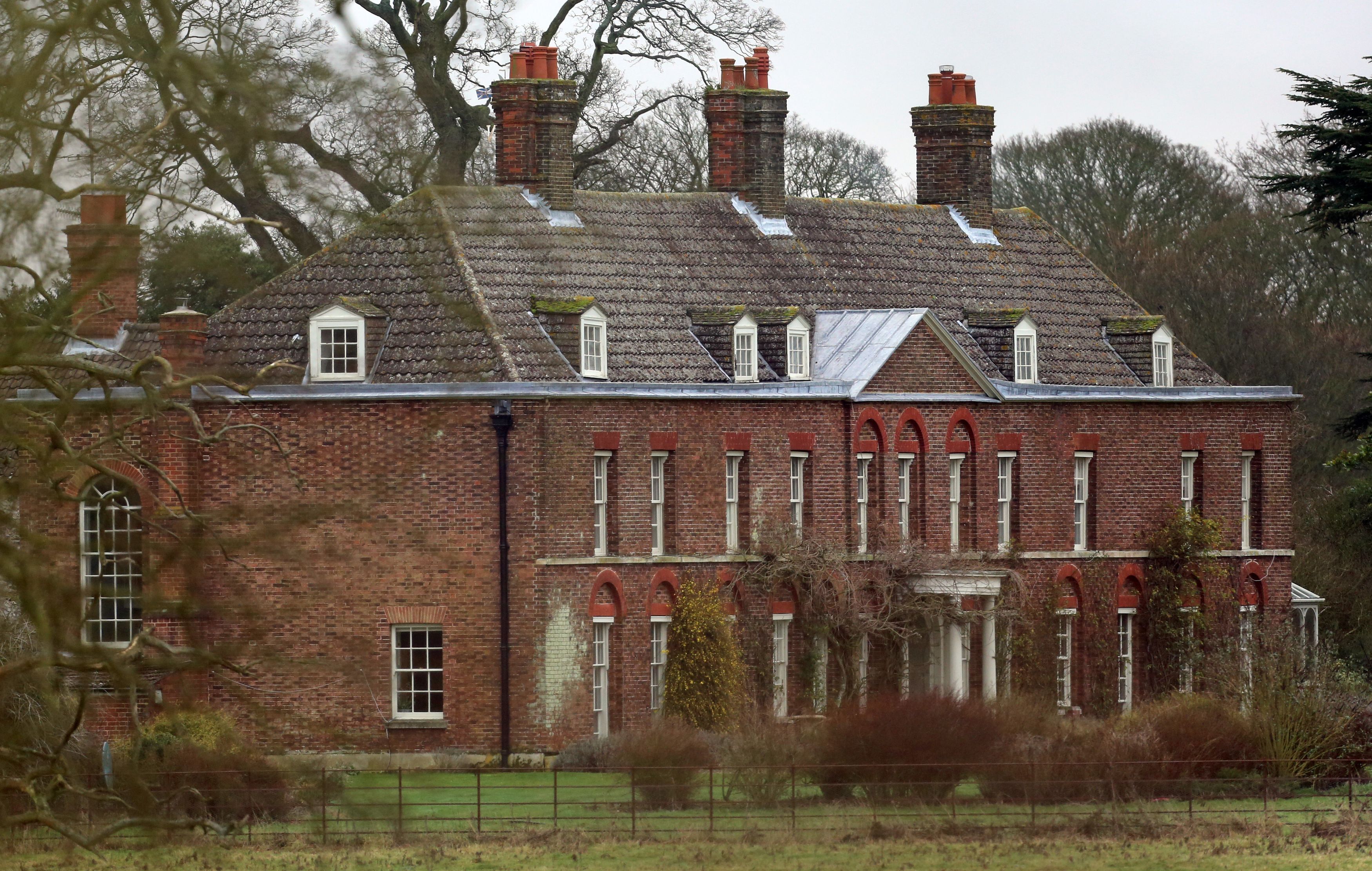 Anmer Hall on the Royal Sandringham Estate - the Norfolk home of the Duke and Duchess of Cambridge