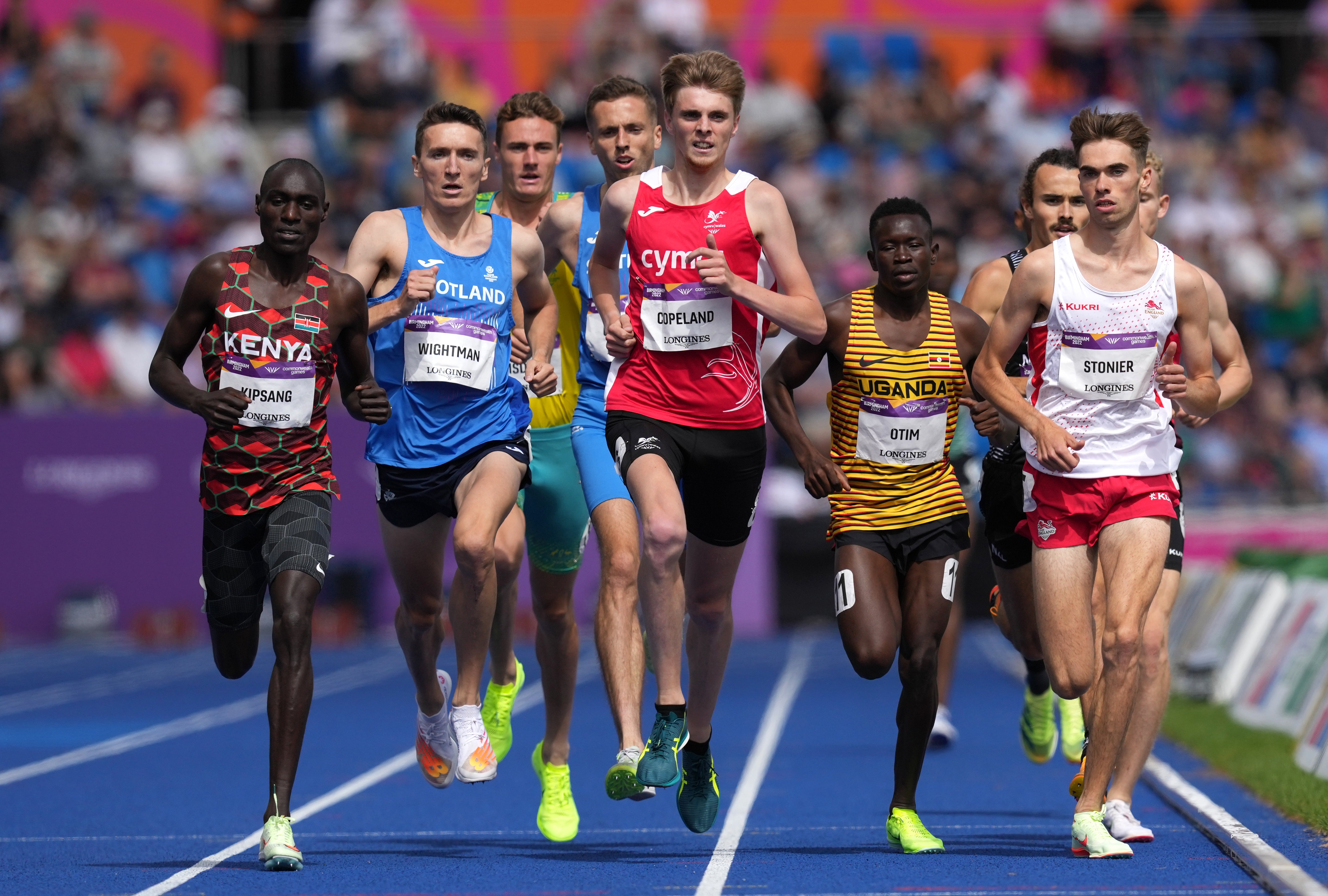 Wightman, second left, during his heat