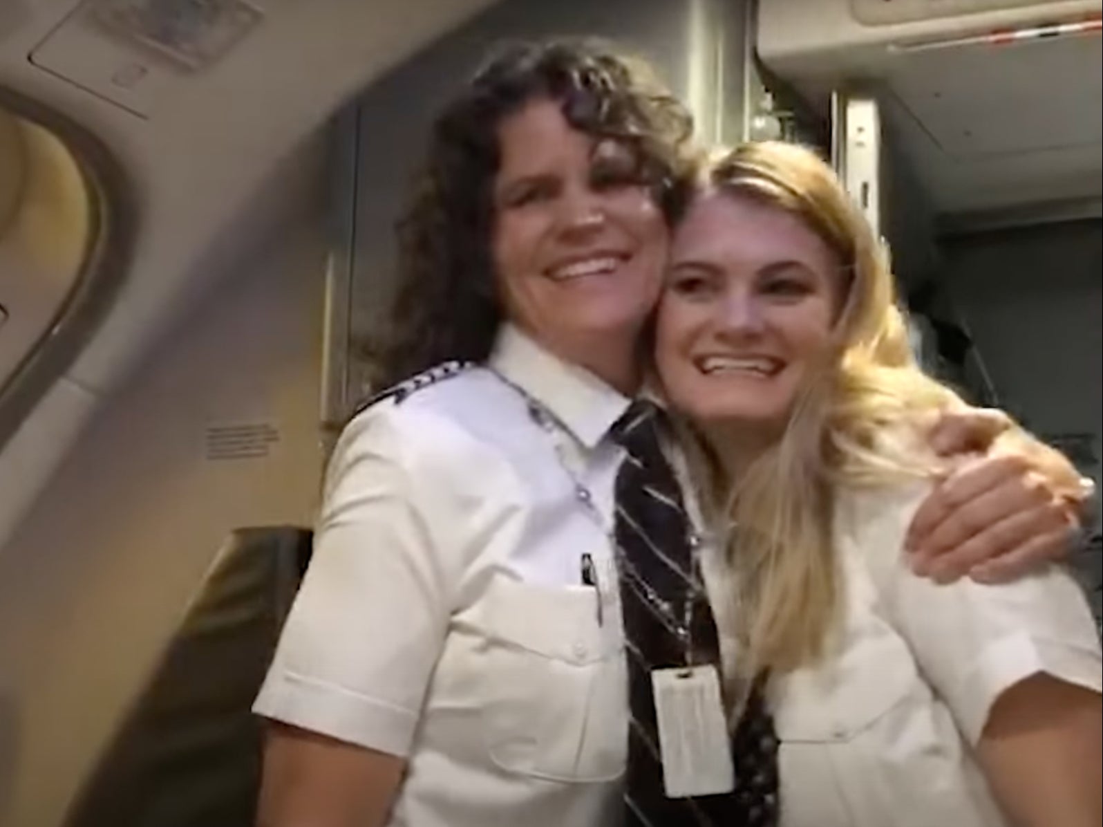 Passengers applauded when Holly Petitt introduced her daughter Keely Petitt