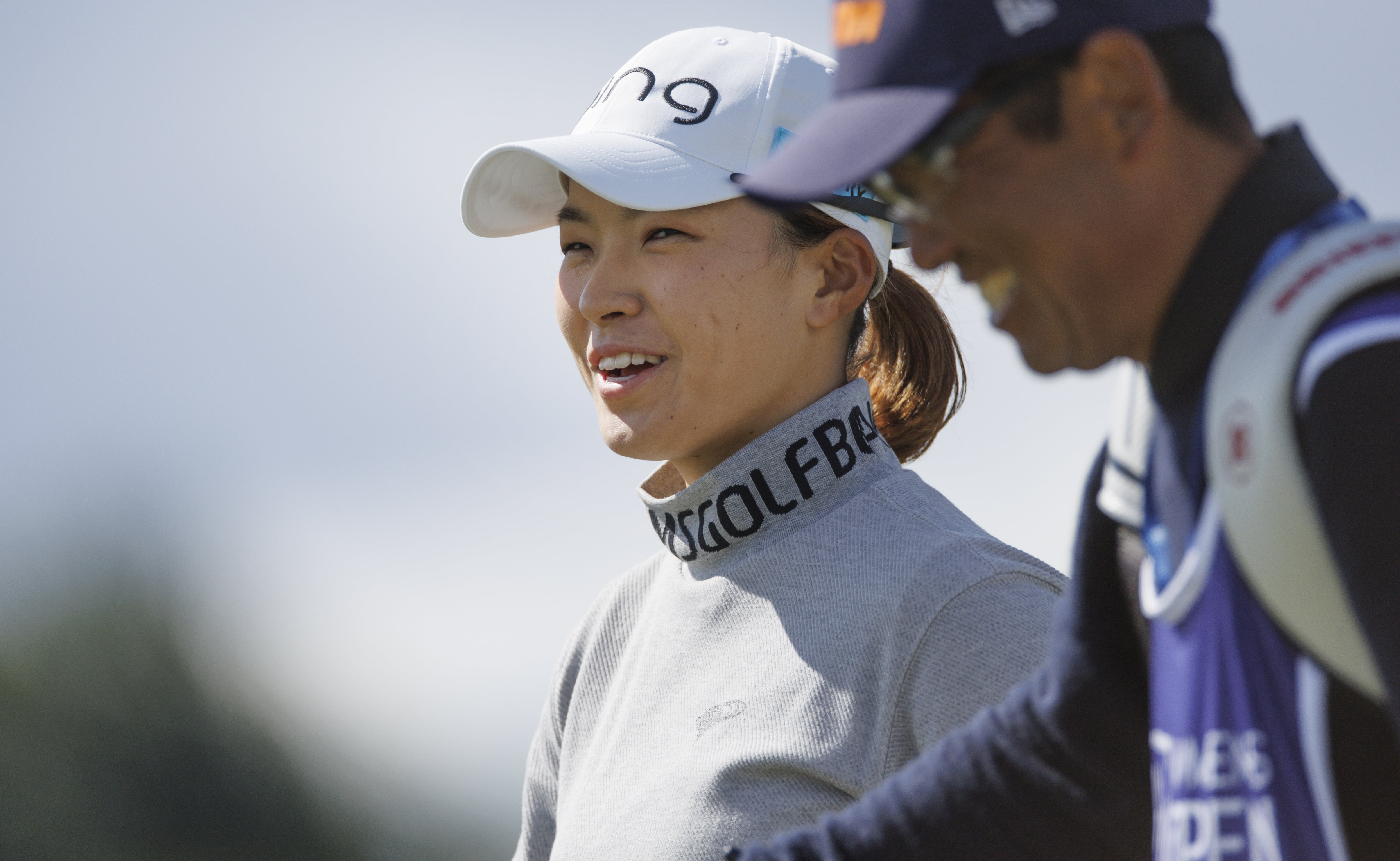 Hinako Shibuno on the 17th green during day one of the AIG Women’s Open at Muirfield (Steve Welsh/PA)