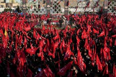 Iran holds mass funeral for Guard officers killed in Syria