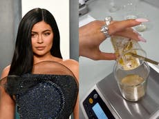 Kylie Jenner sparks backlash for not wearing hairnet or gloves in cosmetics lab