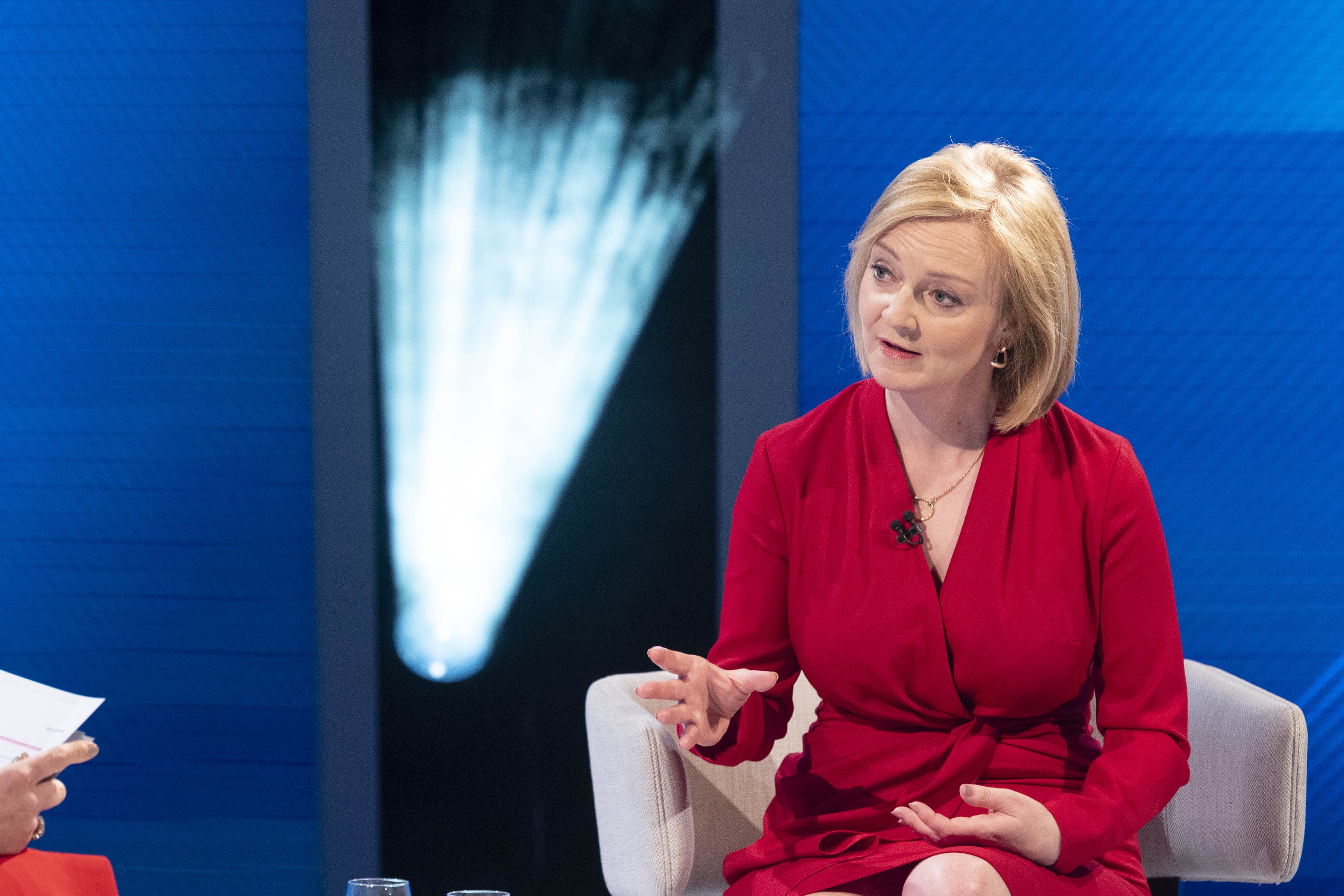 Liz Truss during the Sky News special programme