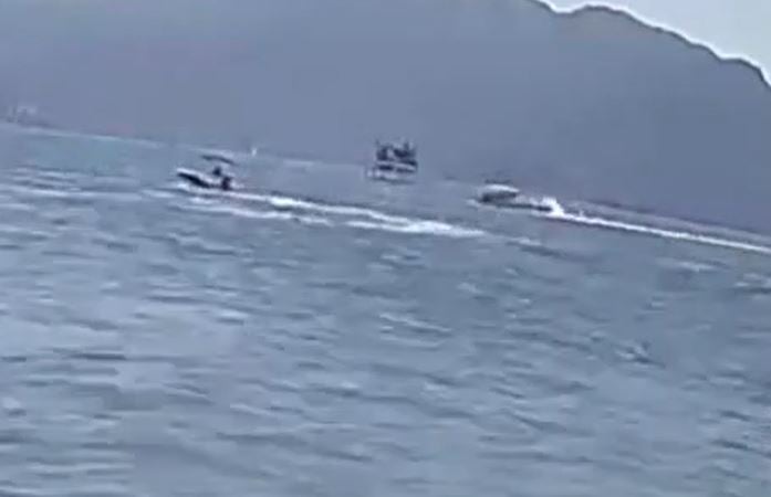 Local media published video showing two boats colliding