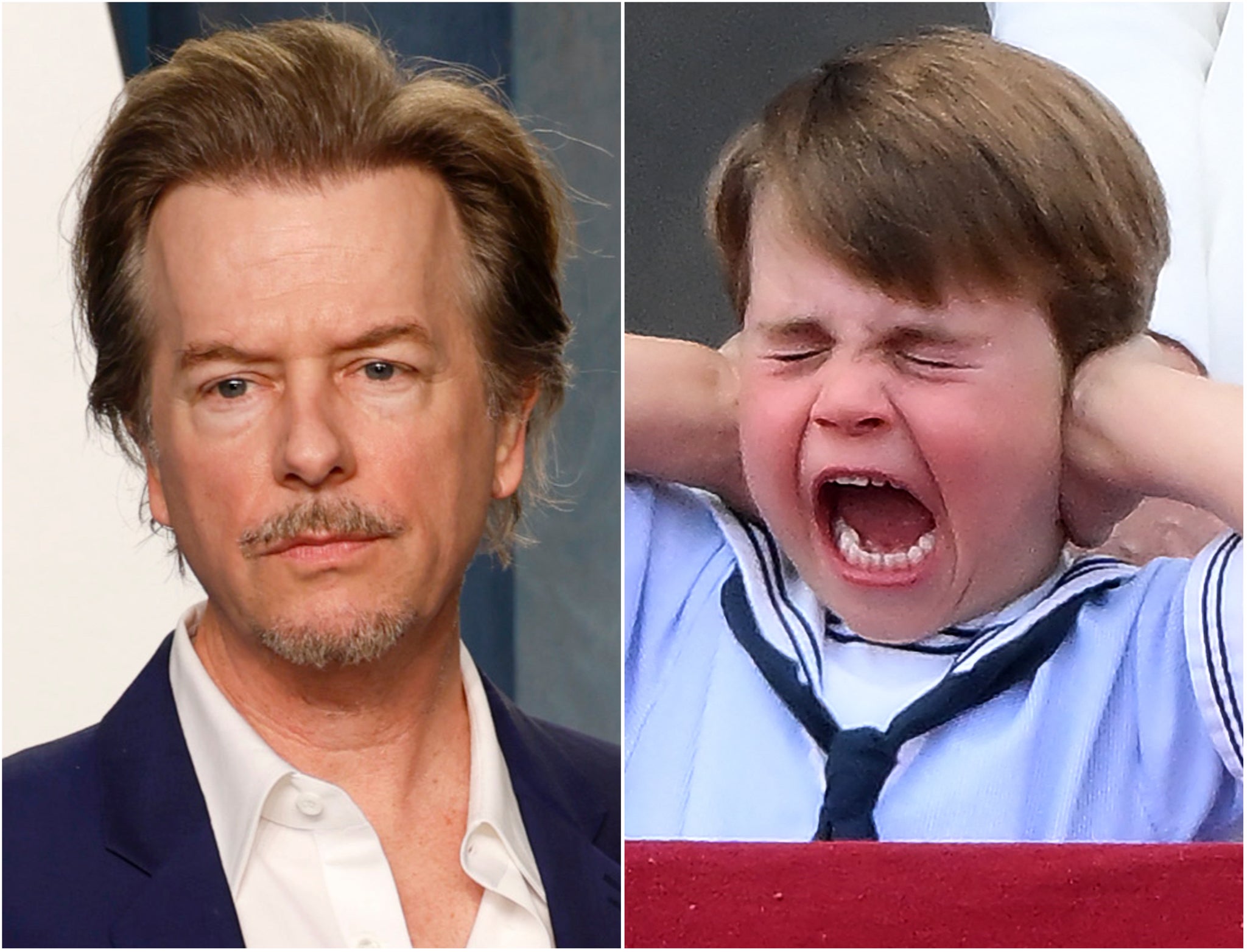 David Spade and Prince Louis