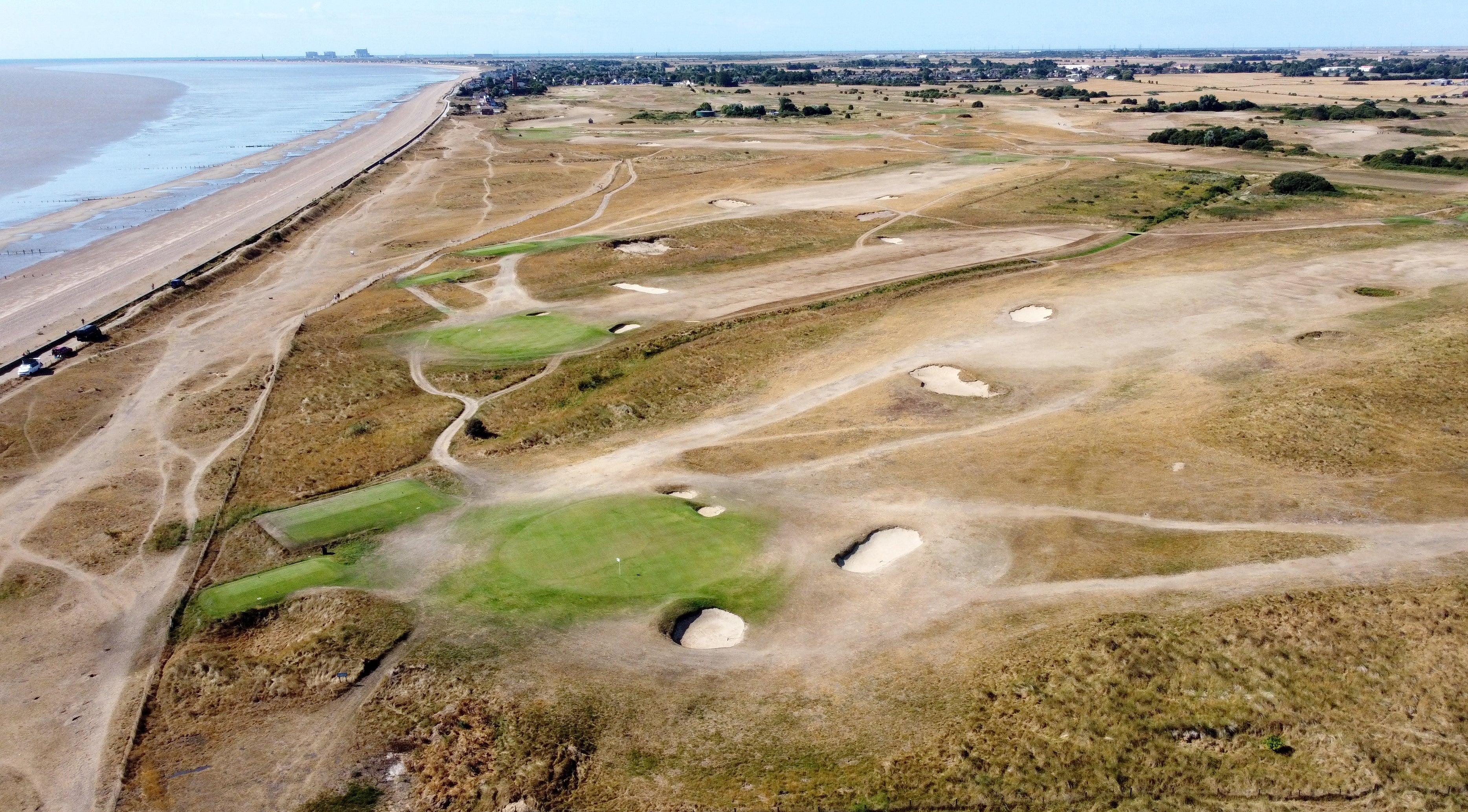 The greens and fairways at Littlestone Golf Club near New Romney in Kent (Gareth Fuller/PA)