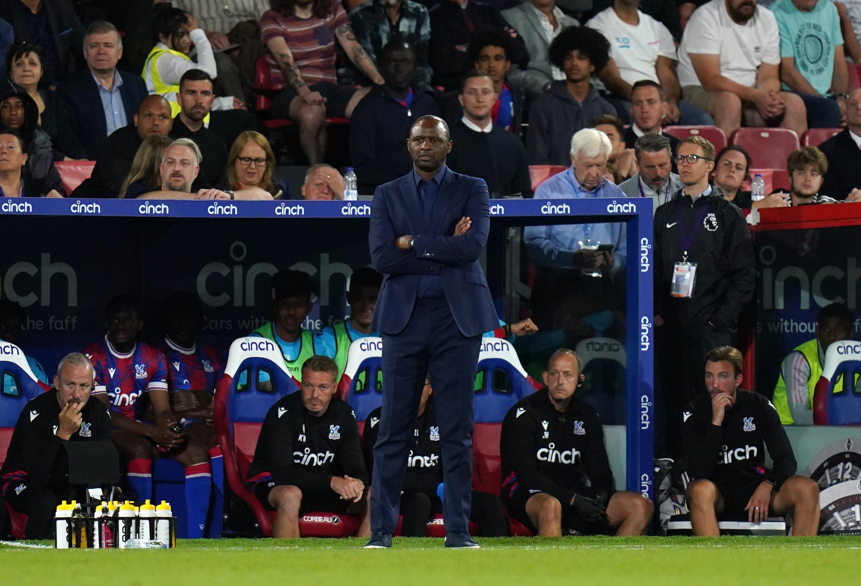 Patrick Vieira saw his side beaten (Adam Davy/PA)