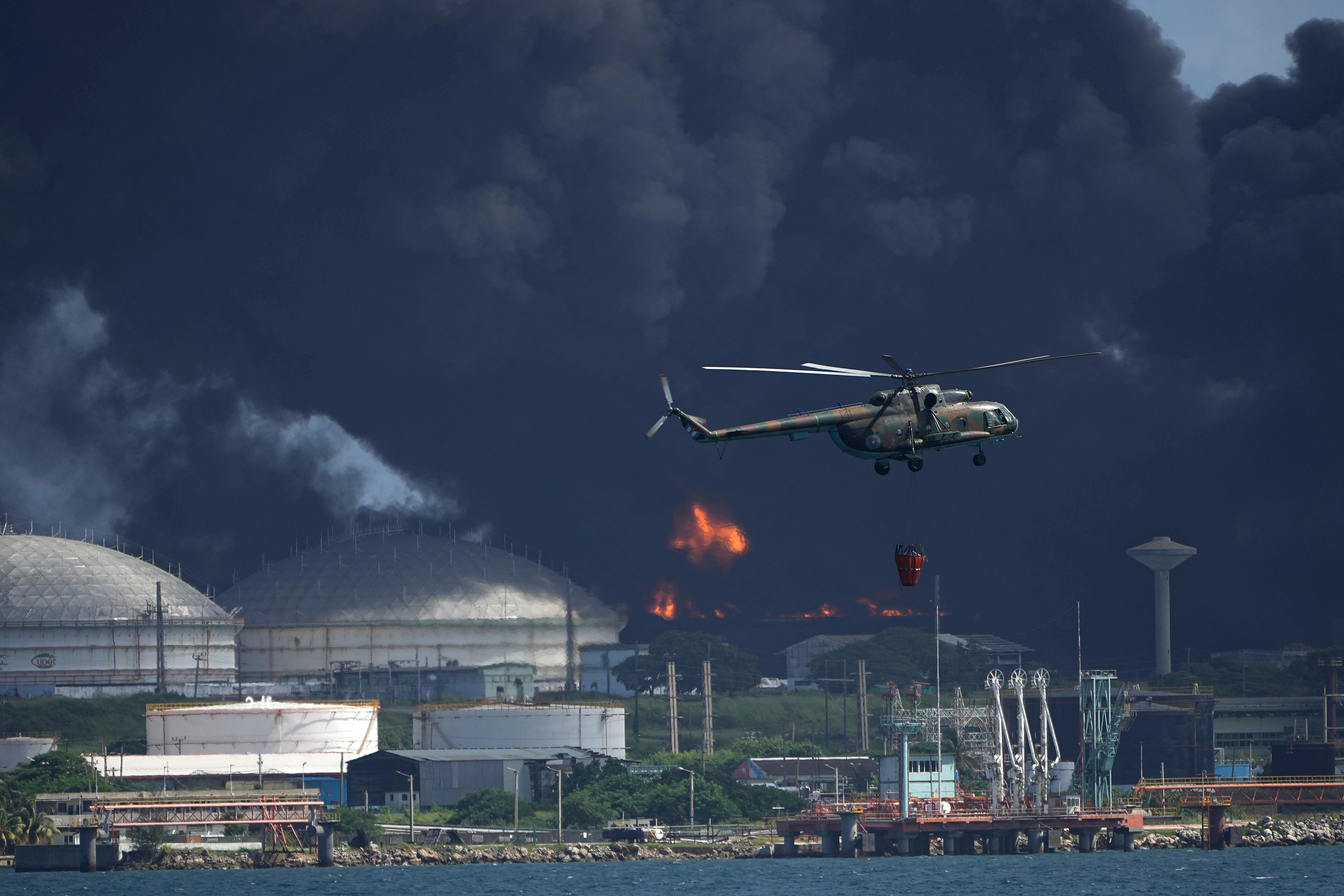 Cuba Oil Fire