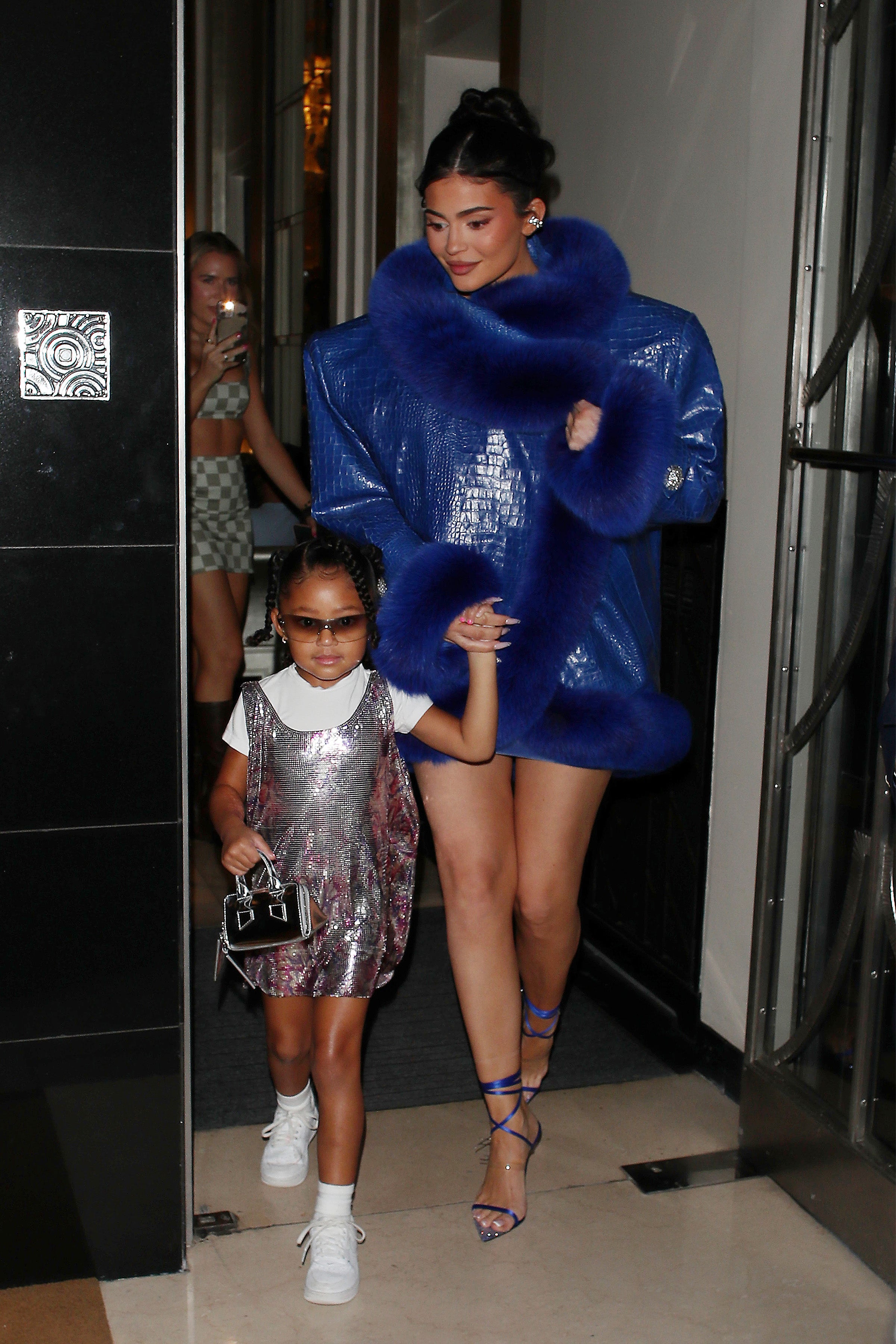 Kylie Jenner and Stormi Webster in London