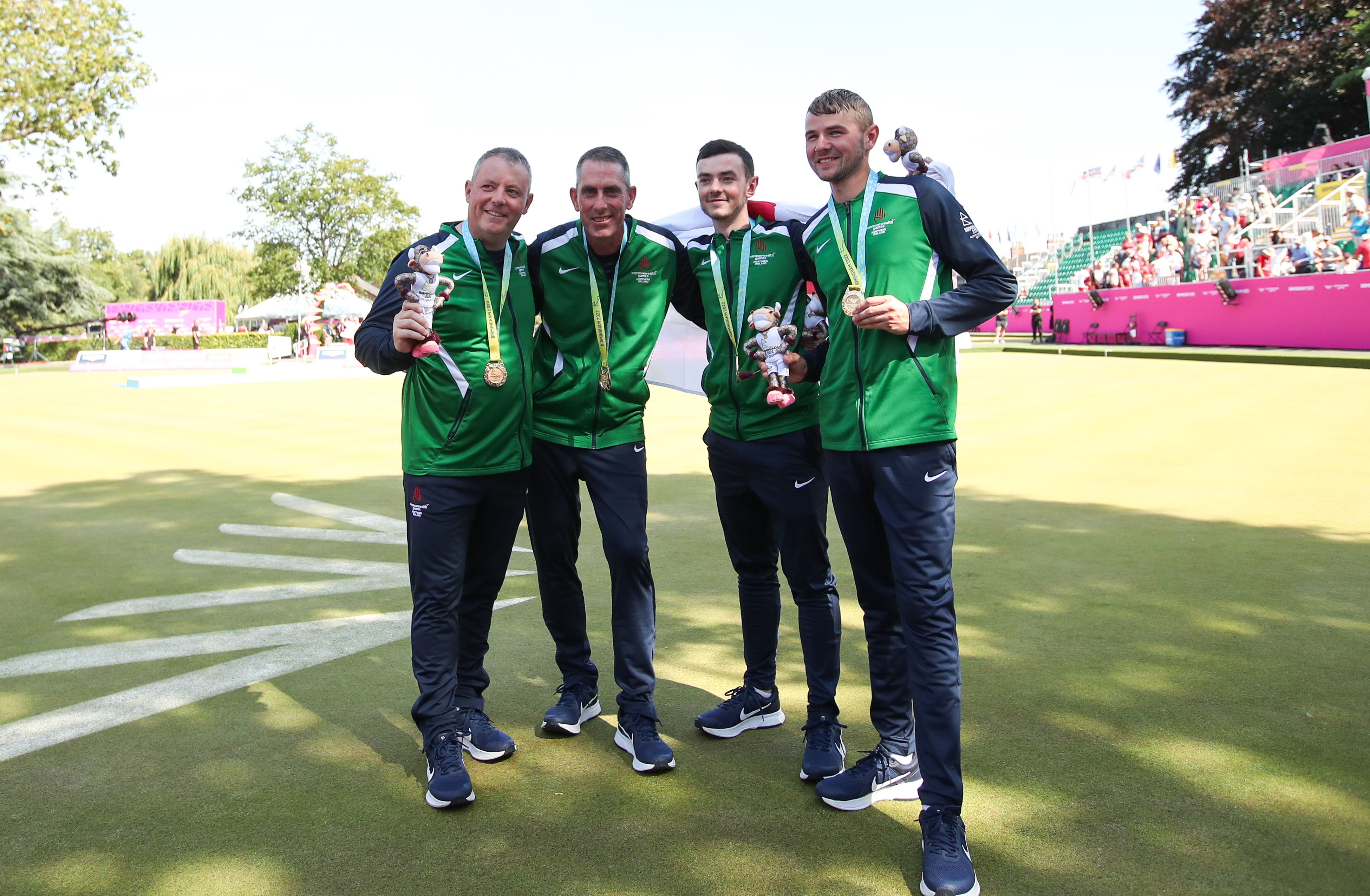 Ian McClure, Adam McKeown, Sam Barkley and Martin McHugh were victorious on Saturday (Isaac Parkin/PA)