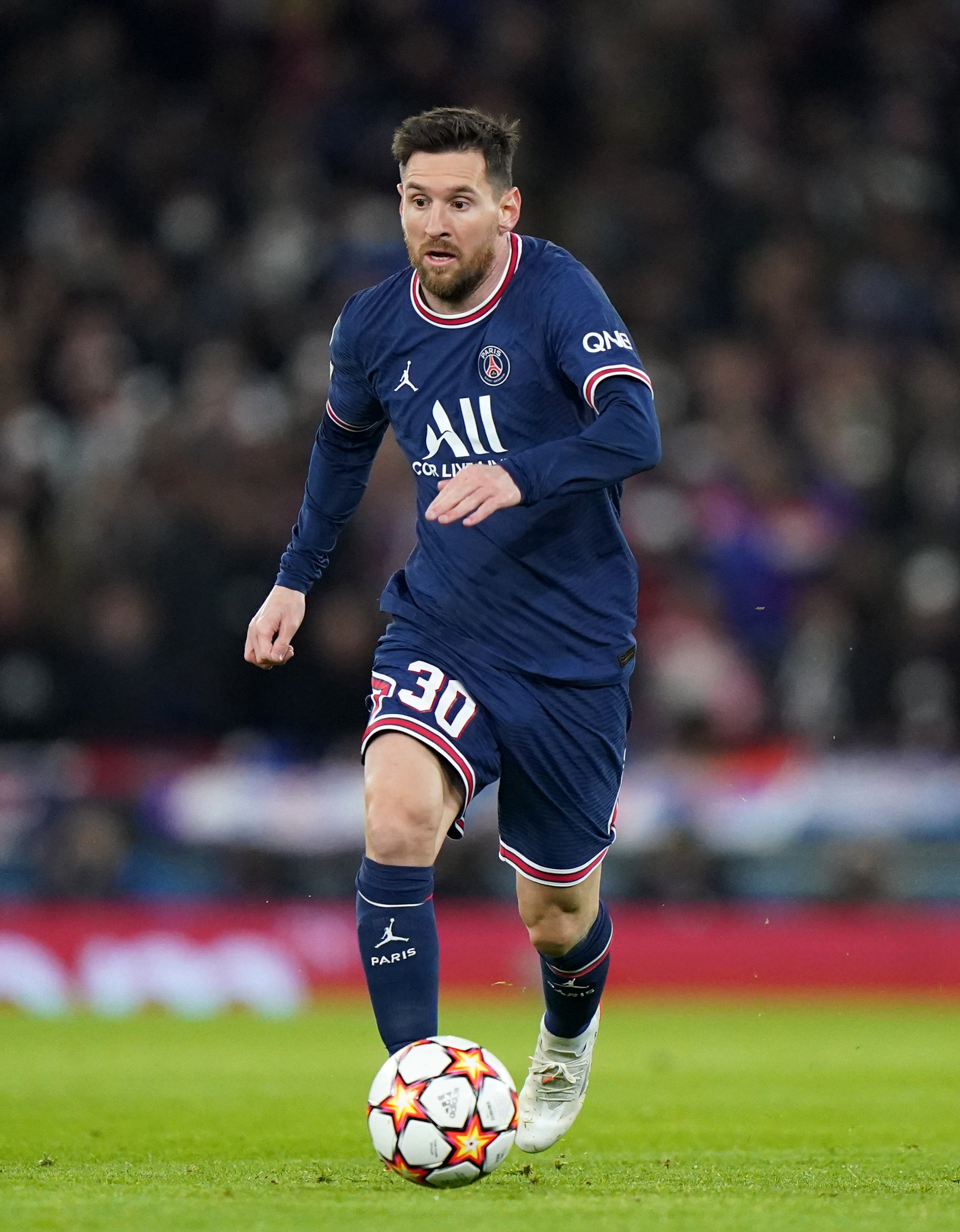 Lionel Messi scored twice in the closing stages (Tim Goode/PA)