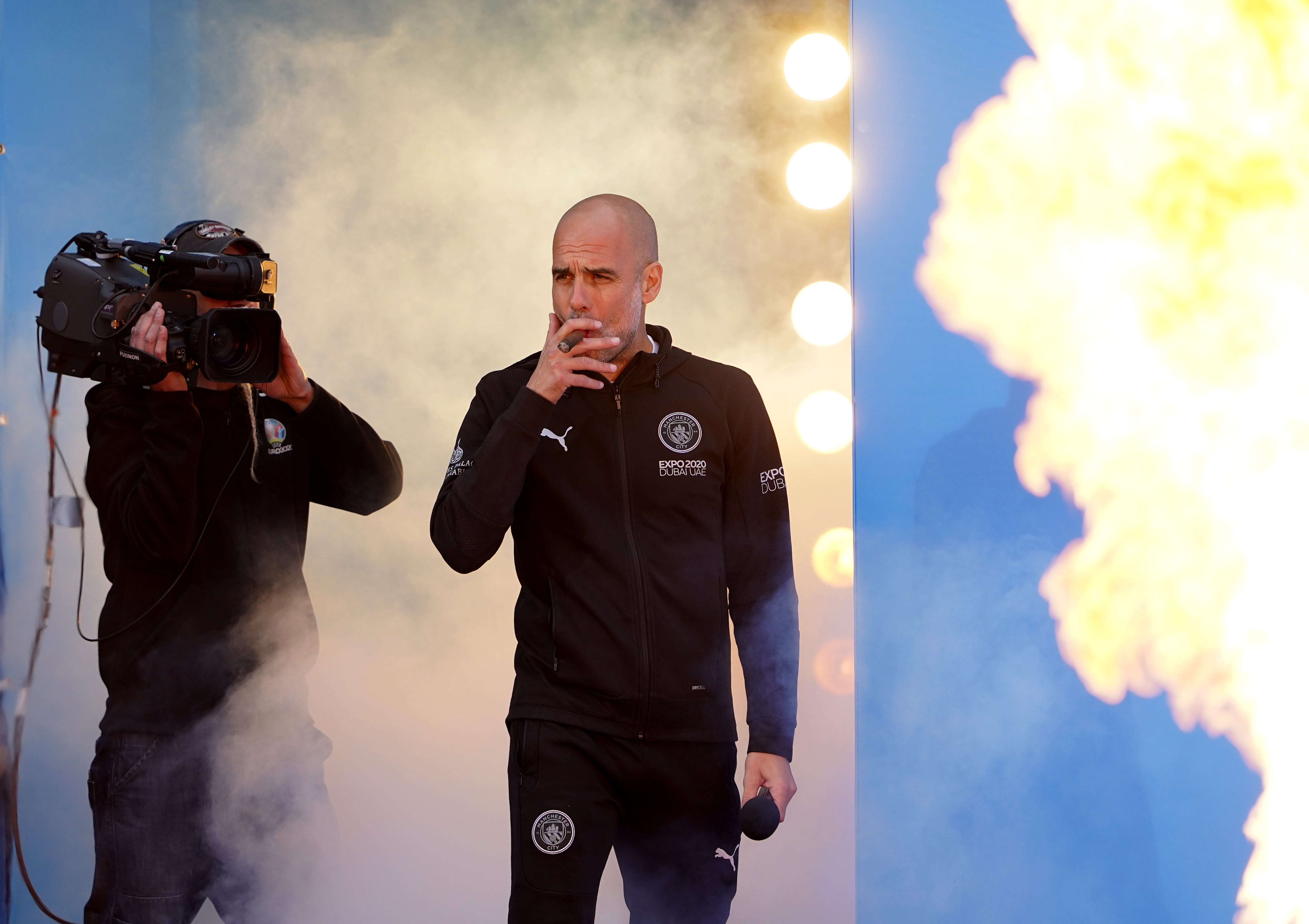 Pep Guardiola is happy at Manchester City (Zac Goodwin/PA)