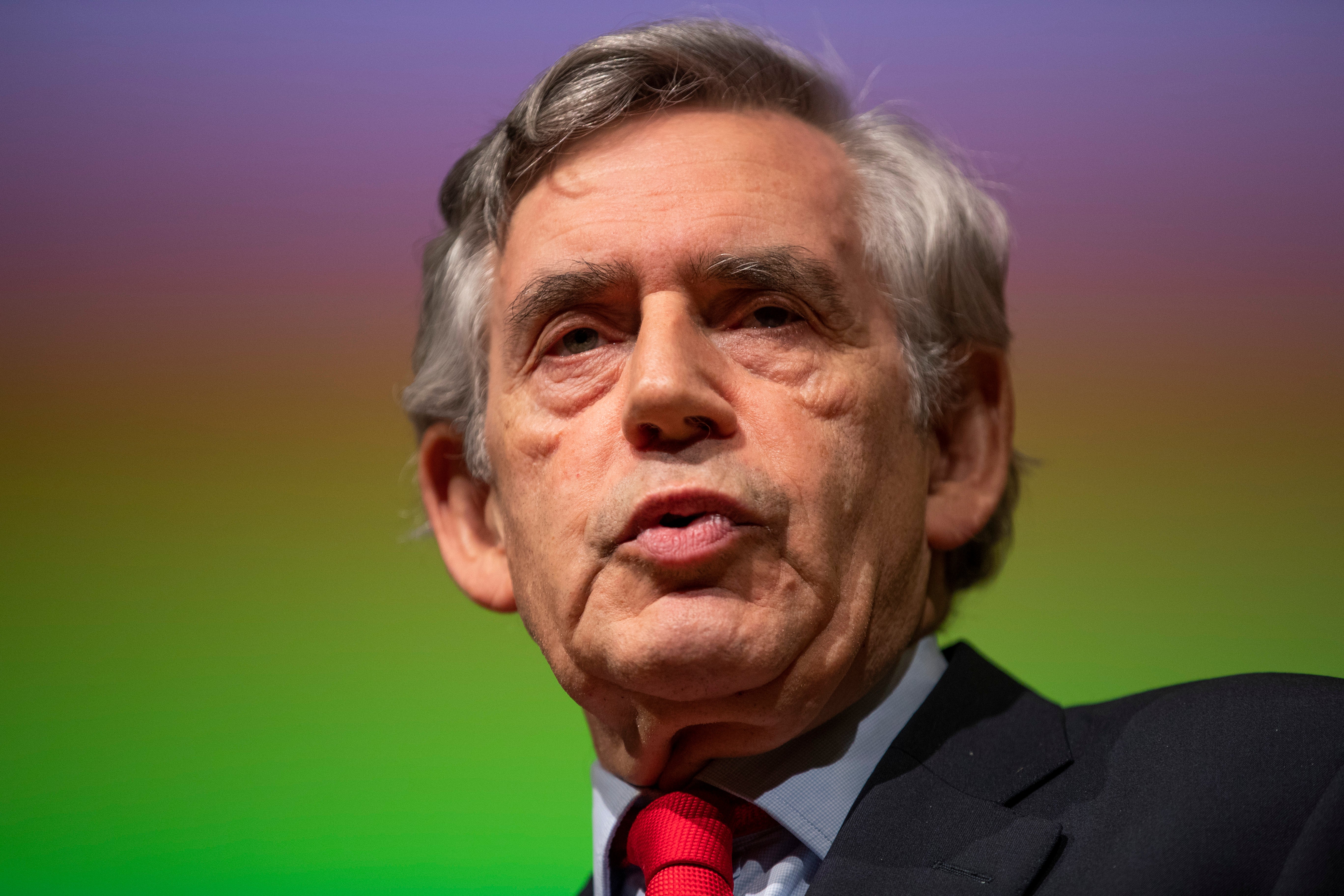 Former Labour leader Gordon Brown