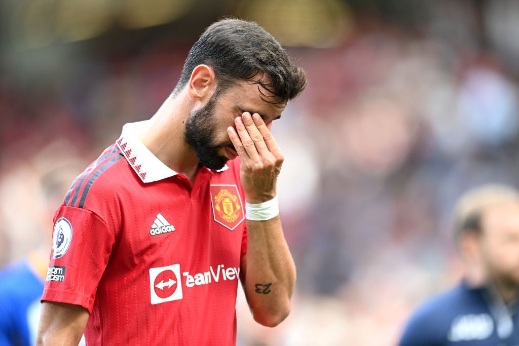 Bruno Fernandes started well at Old Trafford but has since declined