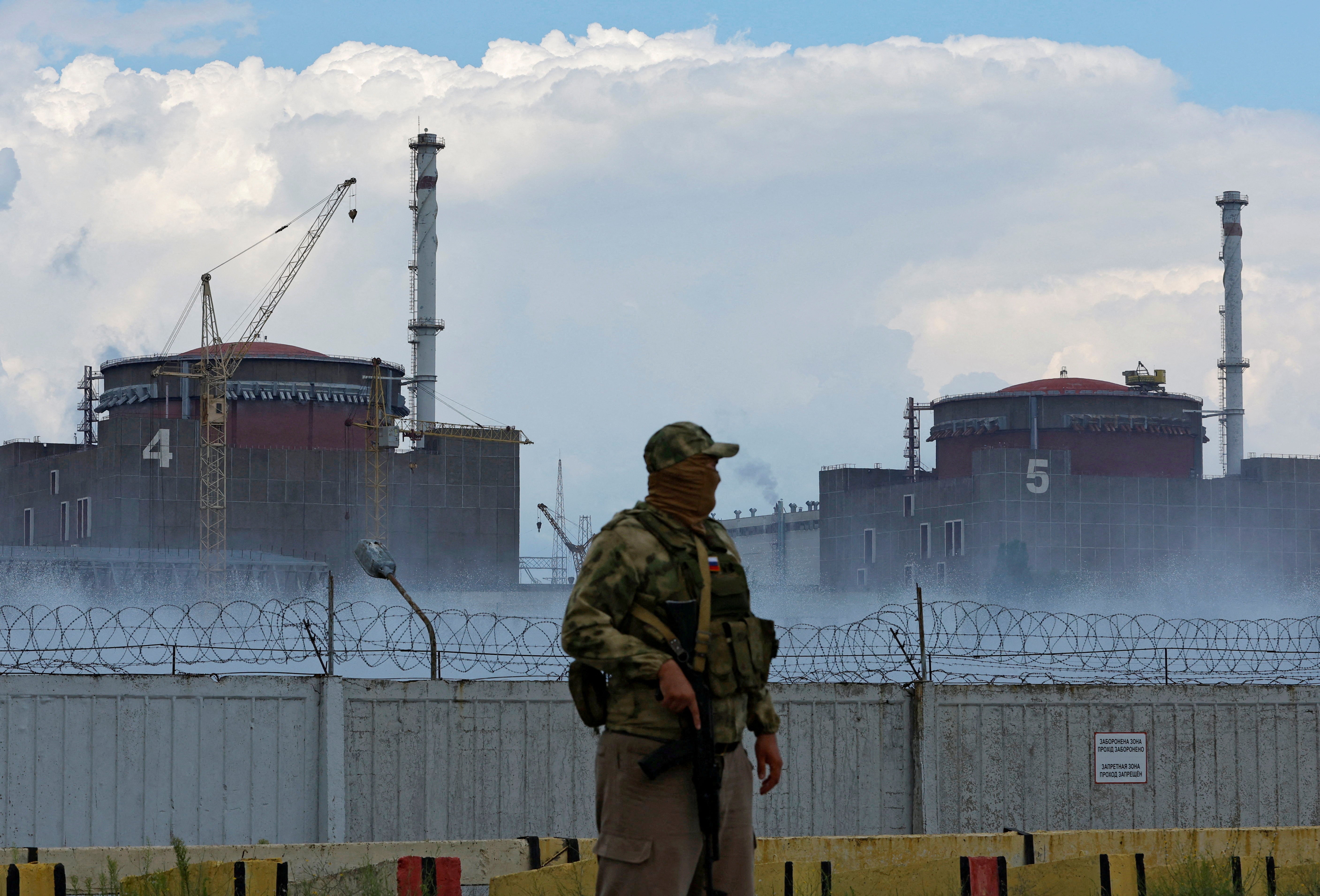 As well as reported strikes being launched from the plant, the power station has also been hit by attacks that both sides have blamed on each other