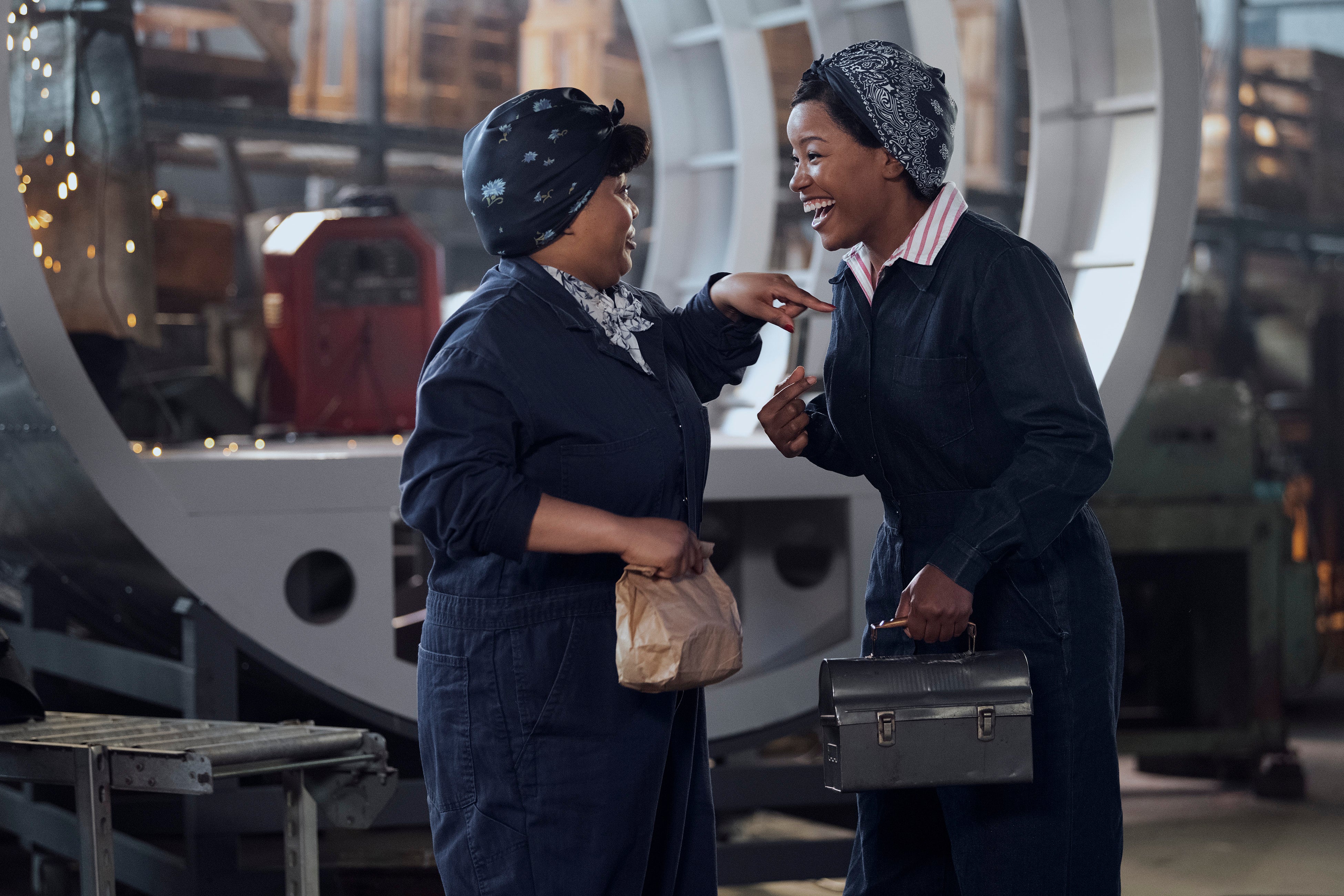 Gbemisola Ikumelo and Chanté Adams in ‘A League of Their Own’