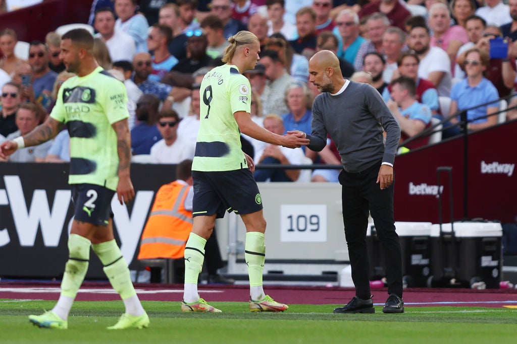 Guardiola believed that Haaland’s display had silenced any early doubters