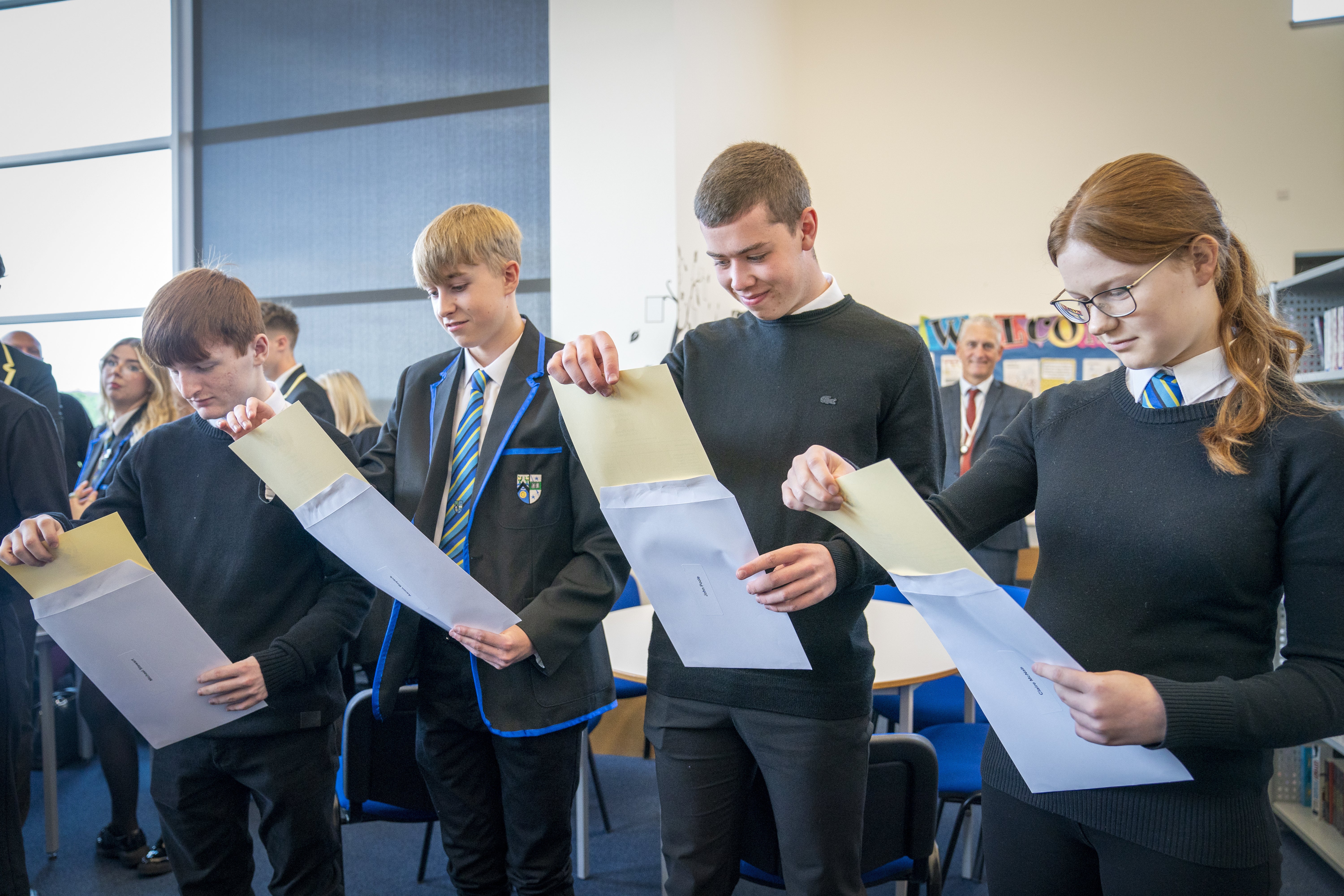 Thousands of pupils are receiving their results (Jane Barlow/PA)