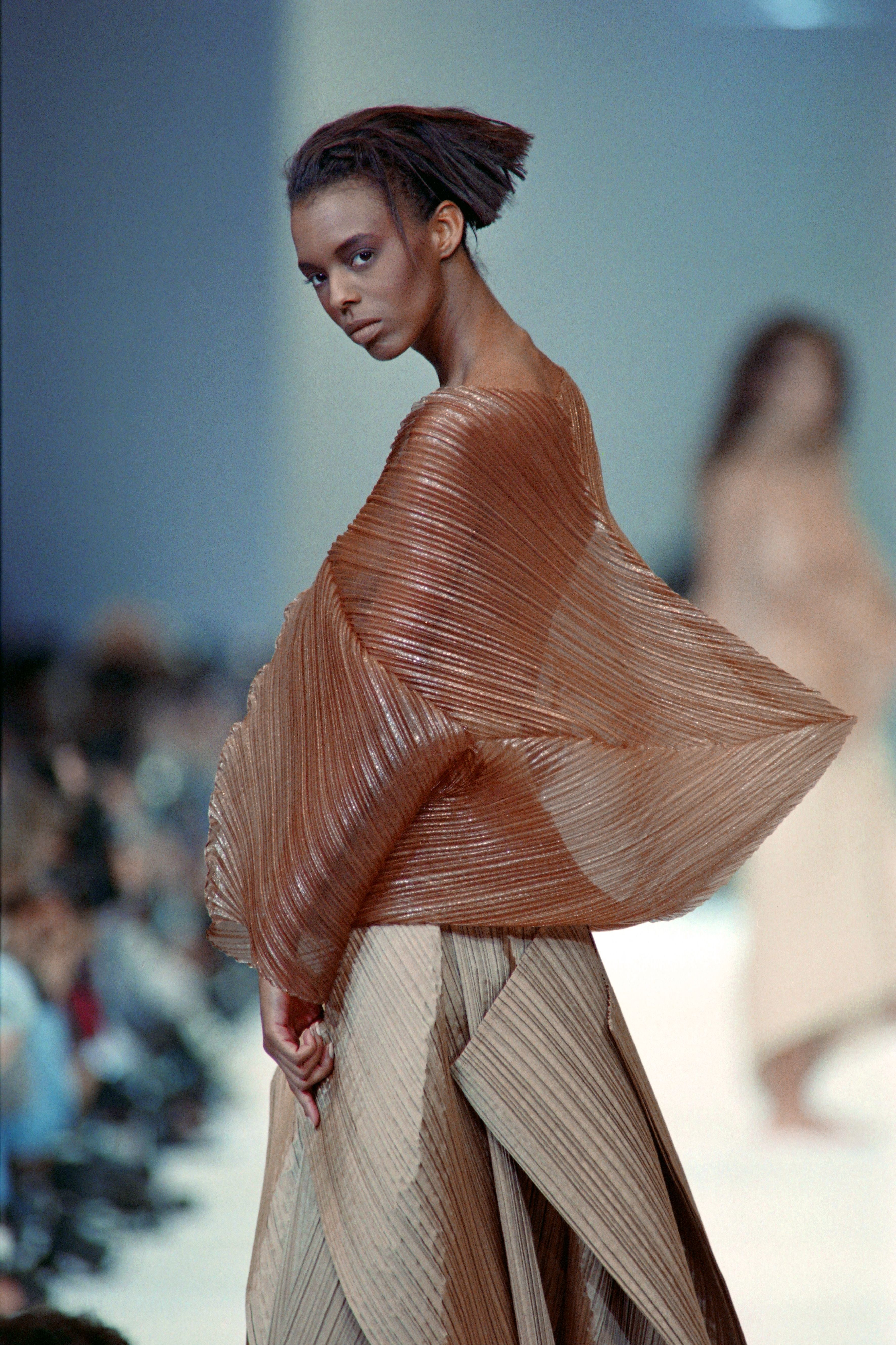 Miyake is famed for his novel pleat design