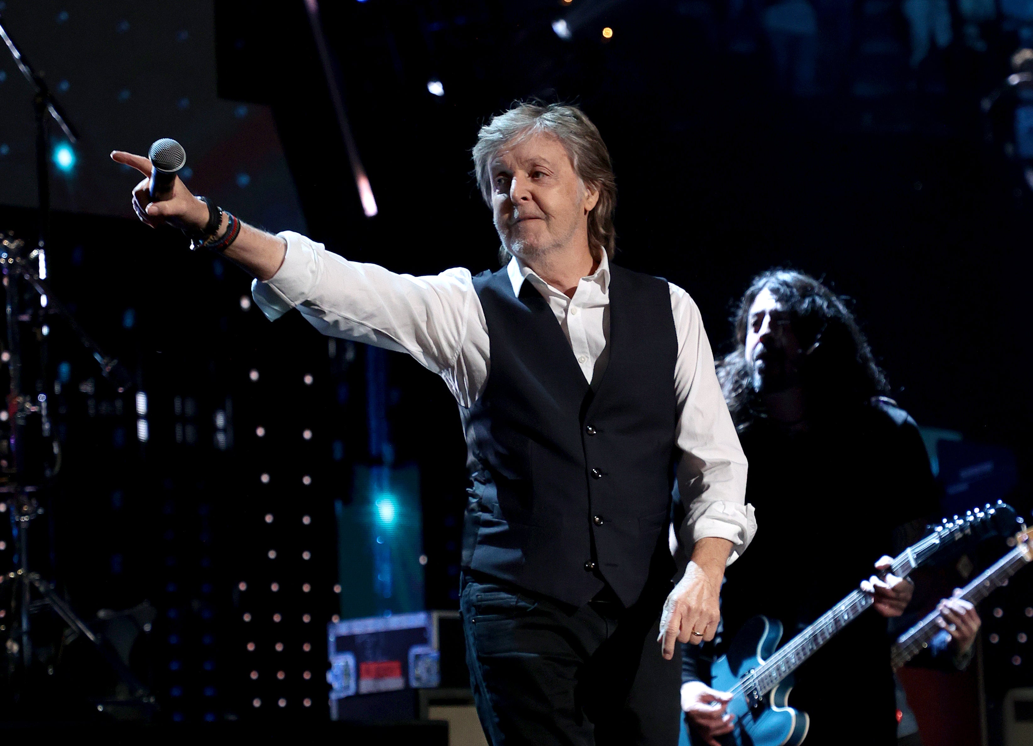 McCartney performing in 2021 aged 79