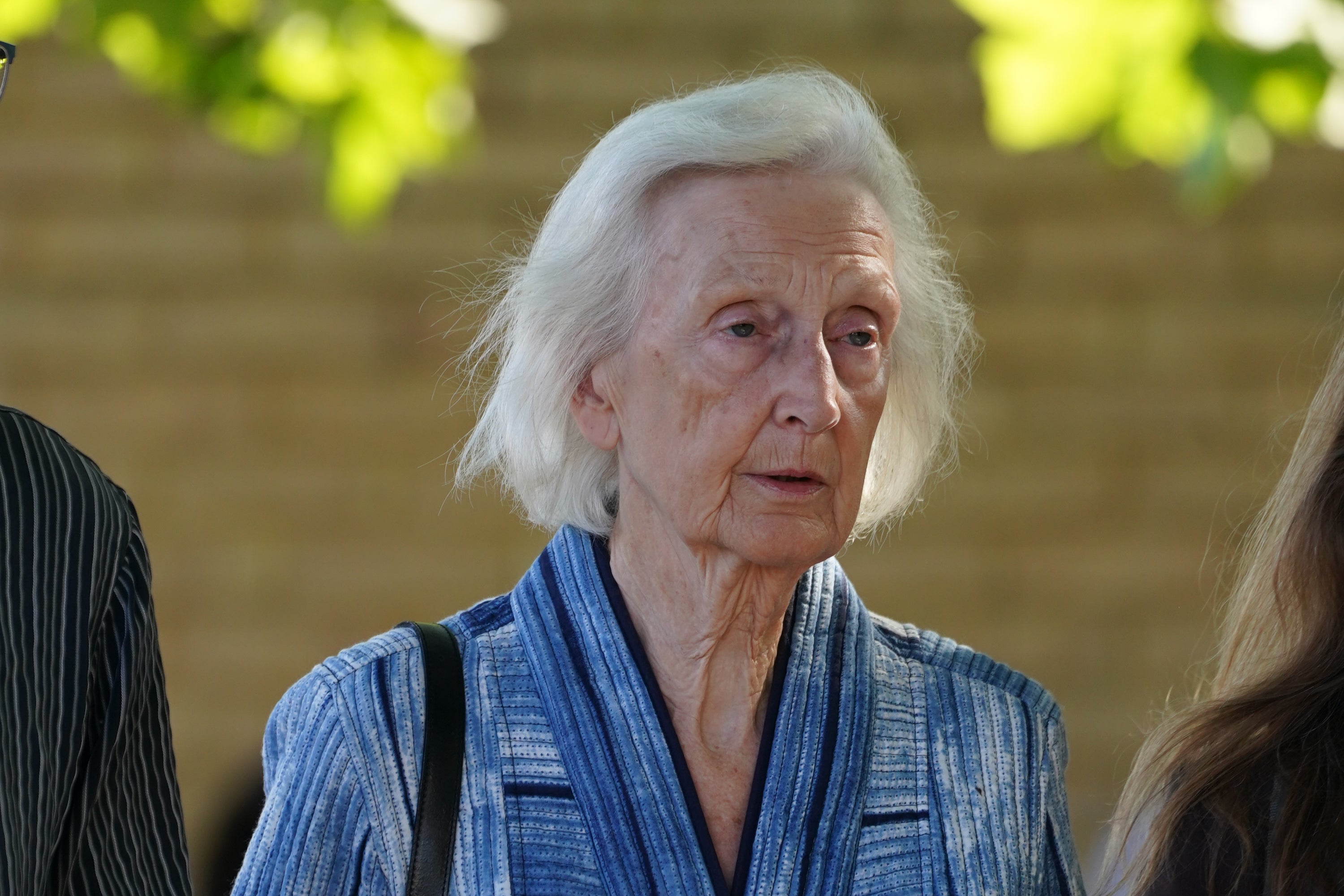 Shelagh Robertson arrives at Cambridge Crown Court where she is charged with causing the death of five-month-old Louis Thorold by careless driving. (Joe Giddens/ PA)