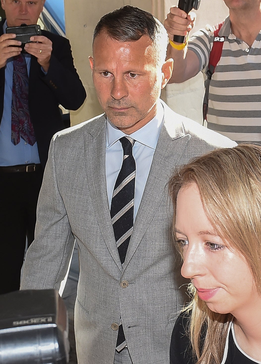 Ryan Giggs arriving at Manchester Crown Court (Peyter Powell/PA)