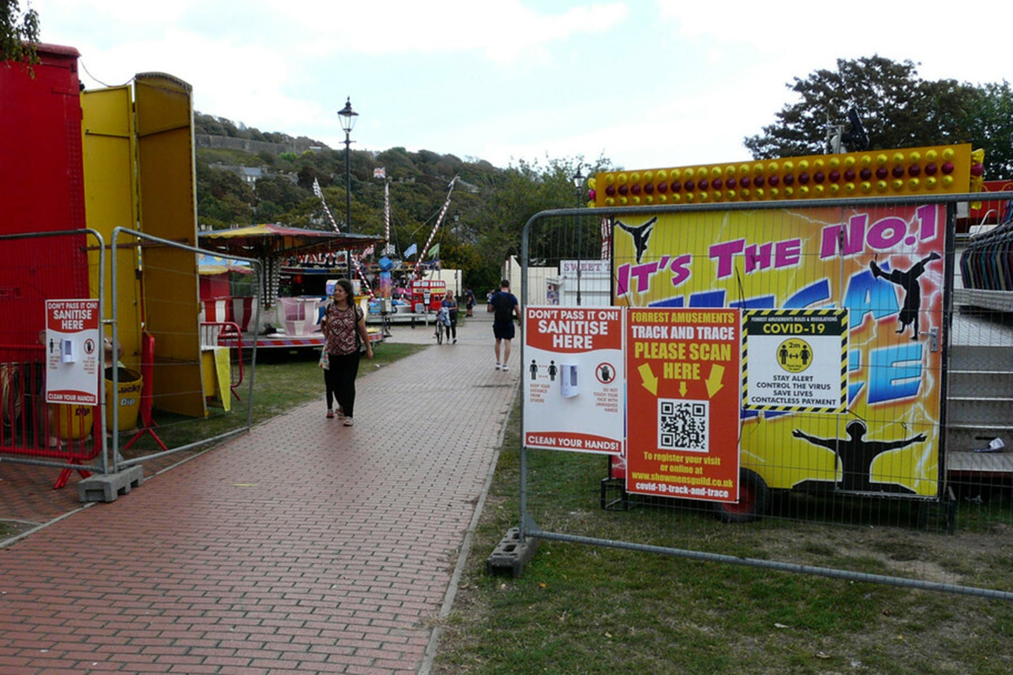 Forrest Family Funfair in Pencester Gardens pictured in September 2020