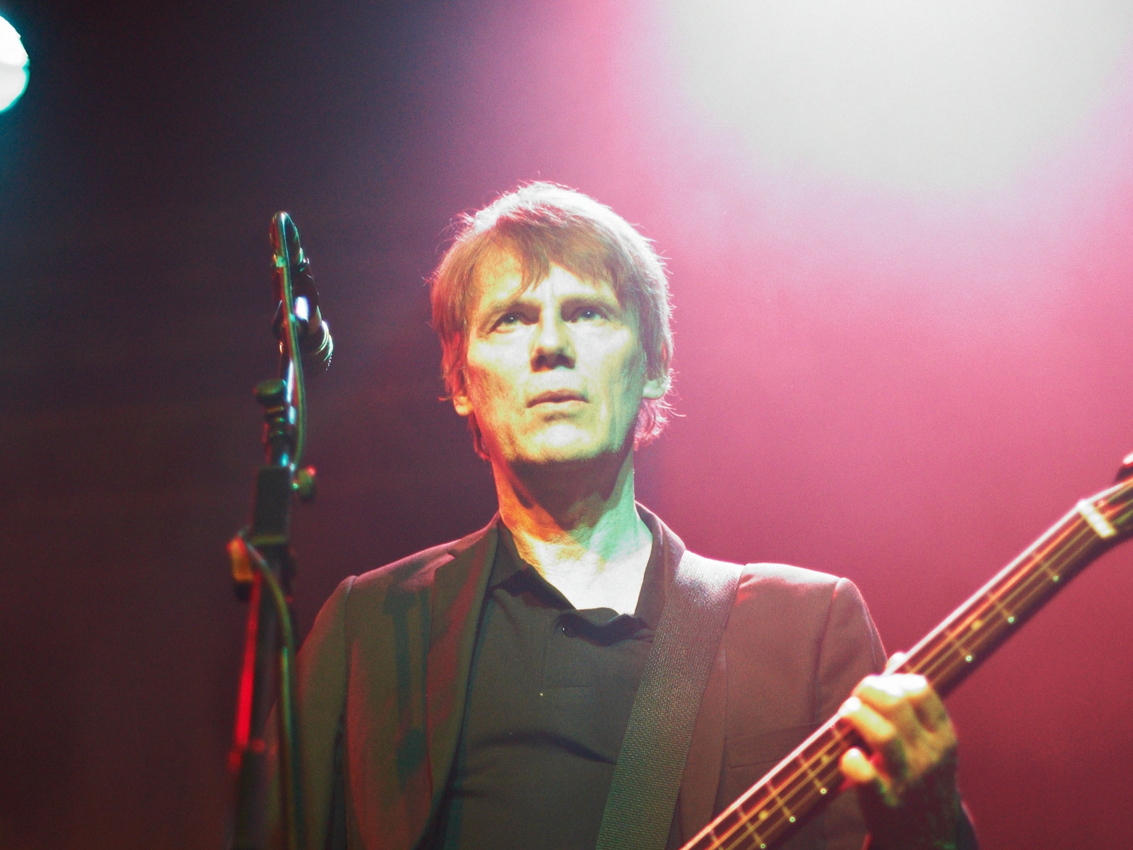 Darryl Hunt of The Pogues performs on stage at O2 Academy on December 16, 2010 in Sheffield, England. (Photo by Gary Wolstenholme/Redferns)