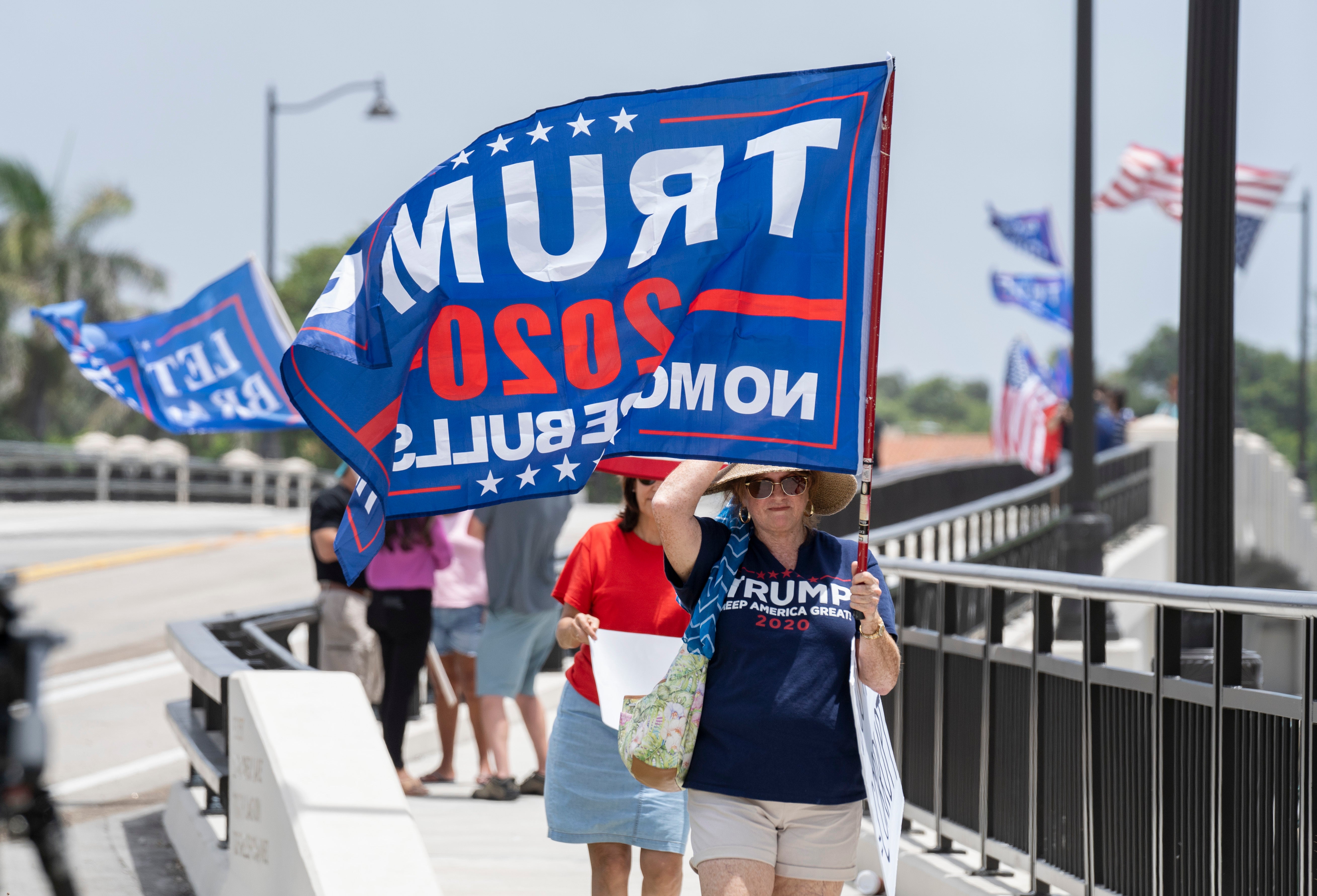 Trump supporters descended on Florida estate