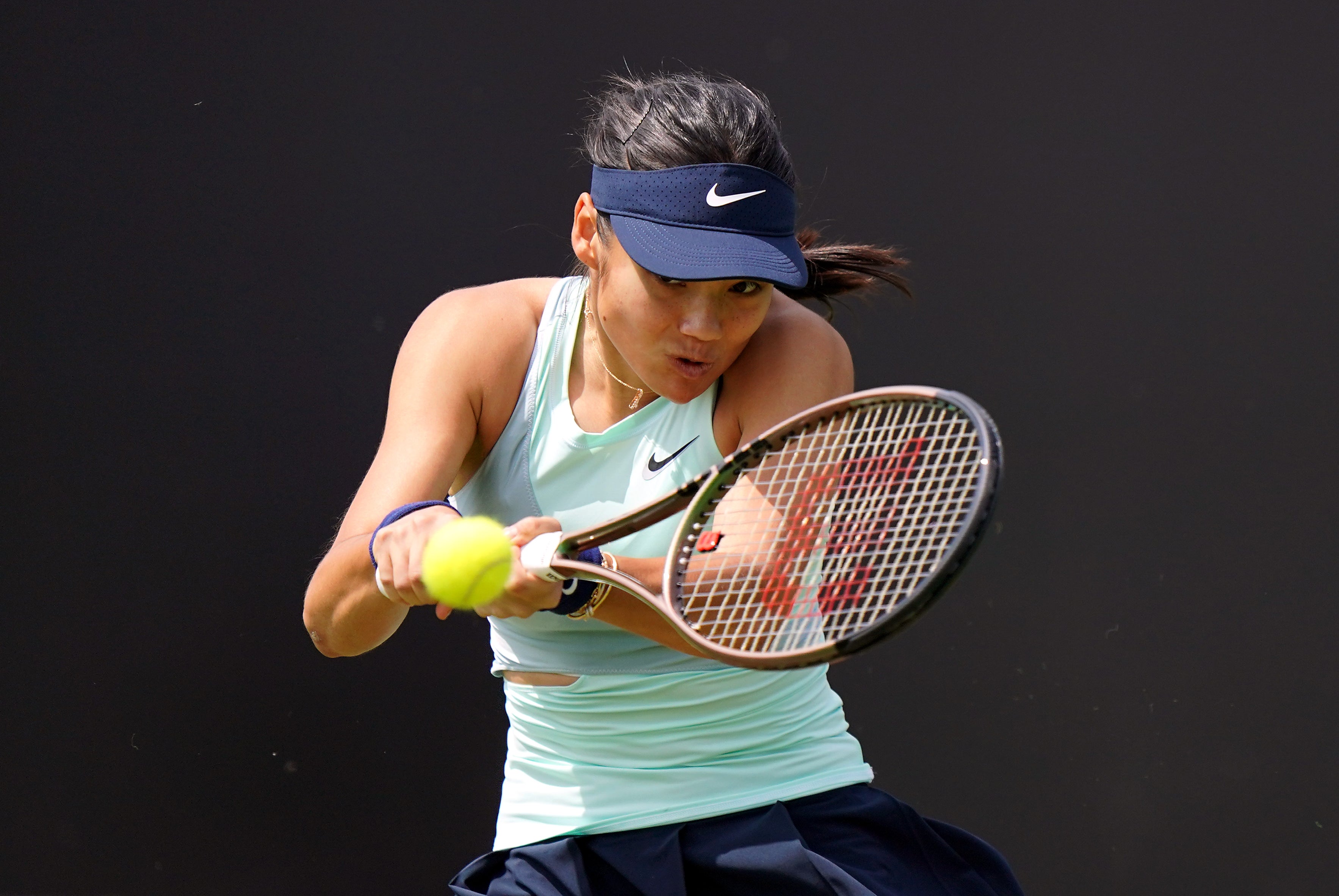 Emma Raducanu fell at the first hurdle at the National Bank Open in Toronto (Tim Goode/PA)