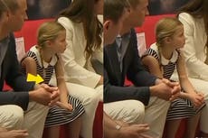 Princess Charlotte mirrors Prince William’s body language in video from Commonwealth Games