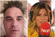 Robbie Williams confuses Heart Radio presenters with bizarre naked interview