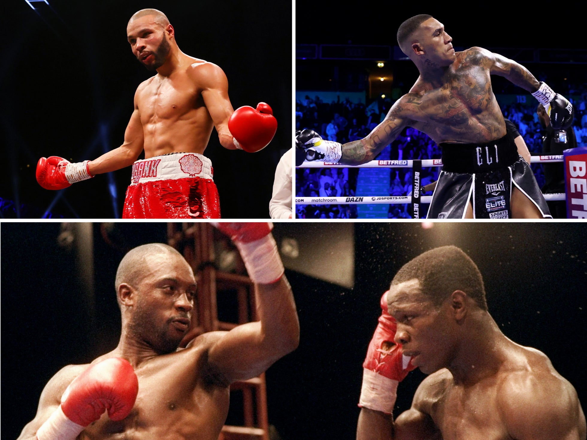 Clockwise: Chris Eubank Jr, Conor Benn, Chris Eubank and Nigel Benn