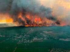 Thousands evacuated as wildfires tear through southwest France