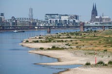 River Rhine close to running dry as 50% of Europe under drought warning