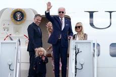 Biden begins summer vacation with family in South Carolina