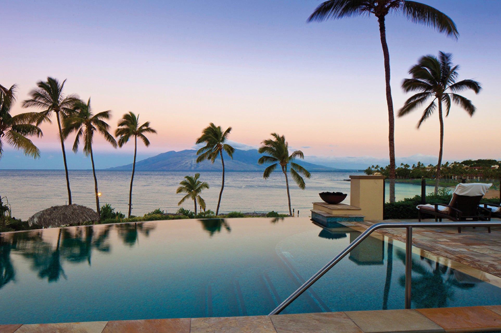 The infinity pool at Maui