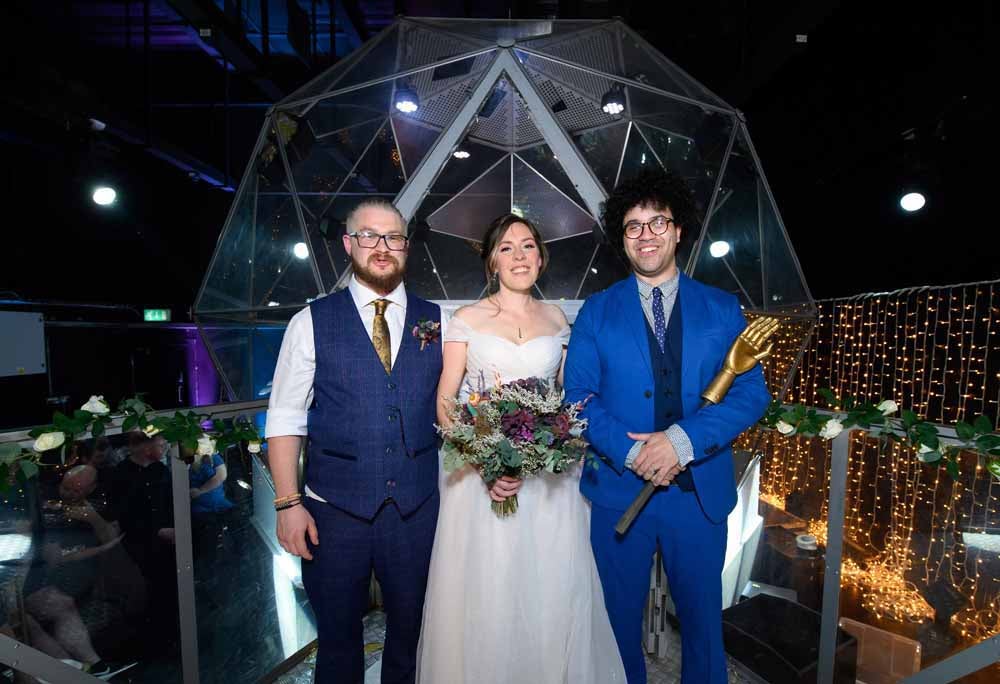 A Richard Ayoade lookalike conducted the ceremony. (Jonathan Hordle/INhouse Images/PA Real Life)