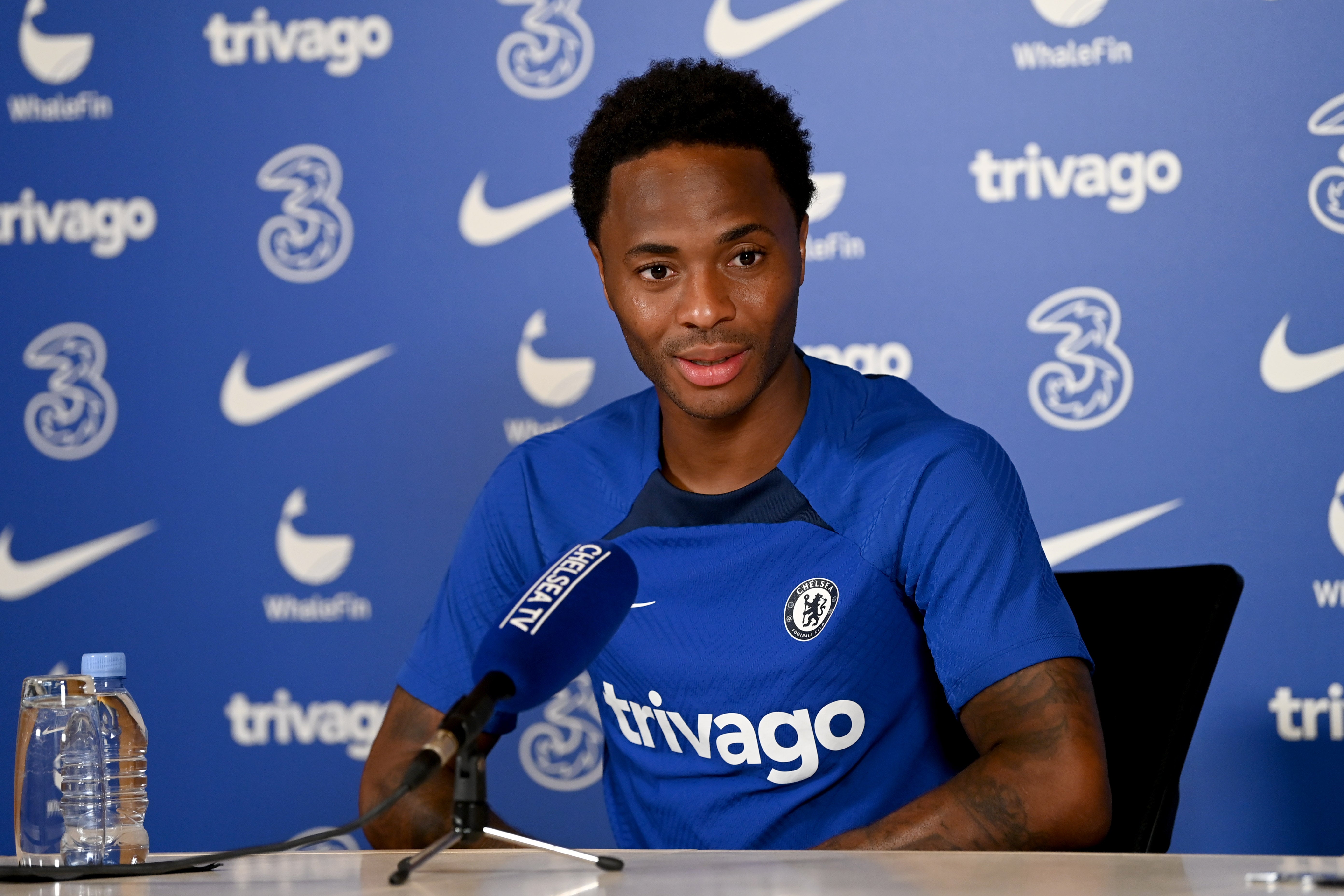 Sterling has returned to London with Chelsea