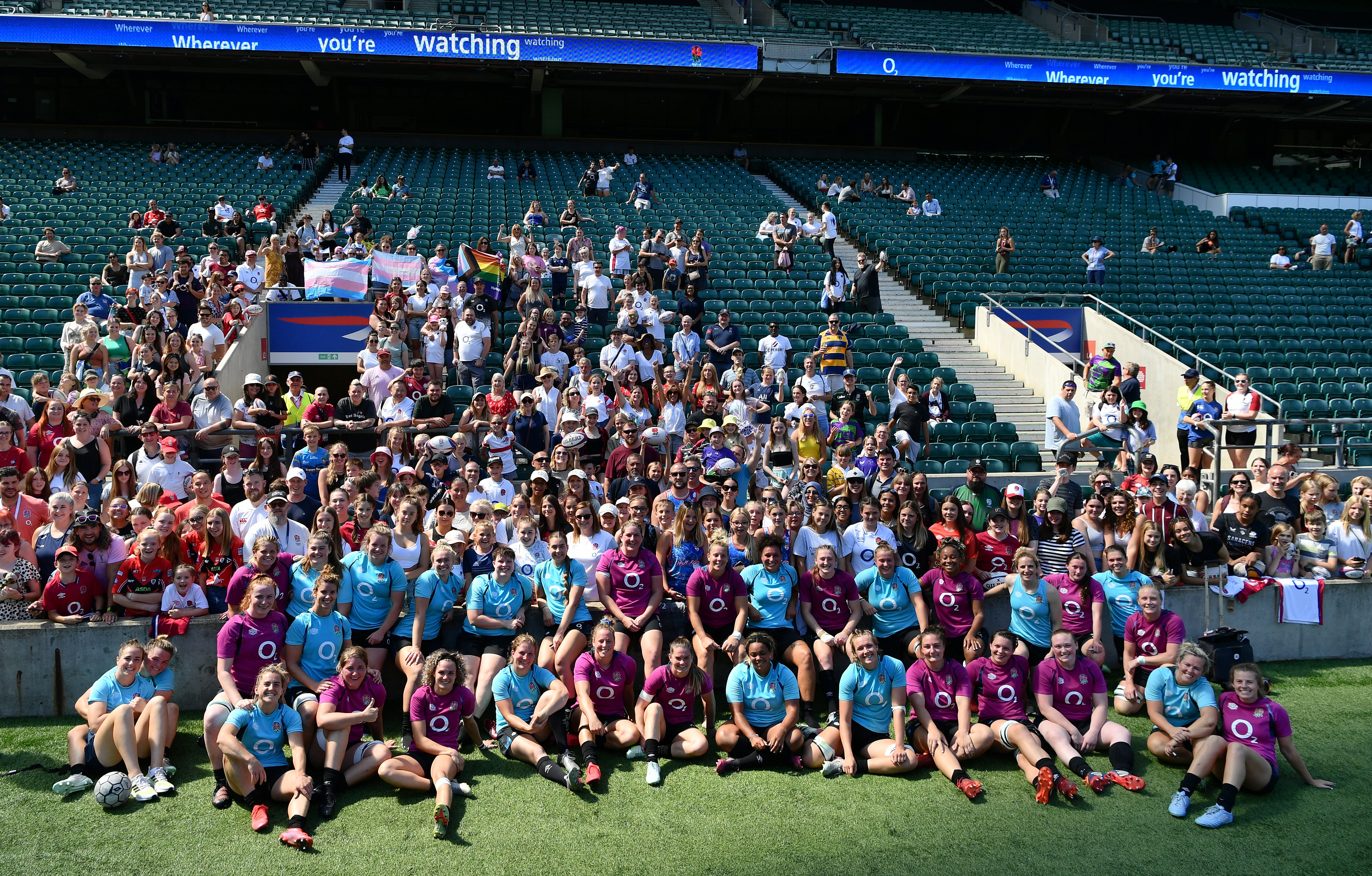 England trained at Twickenham on Thursday