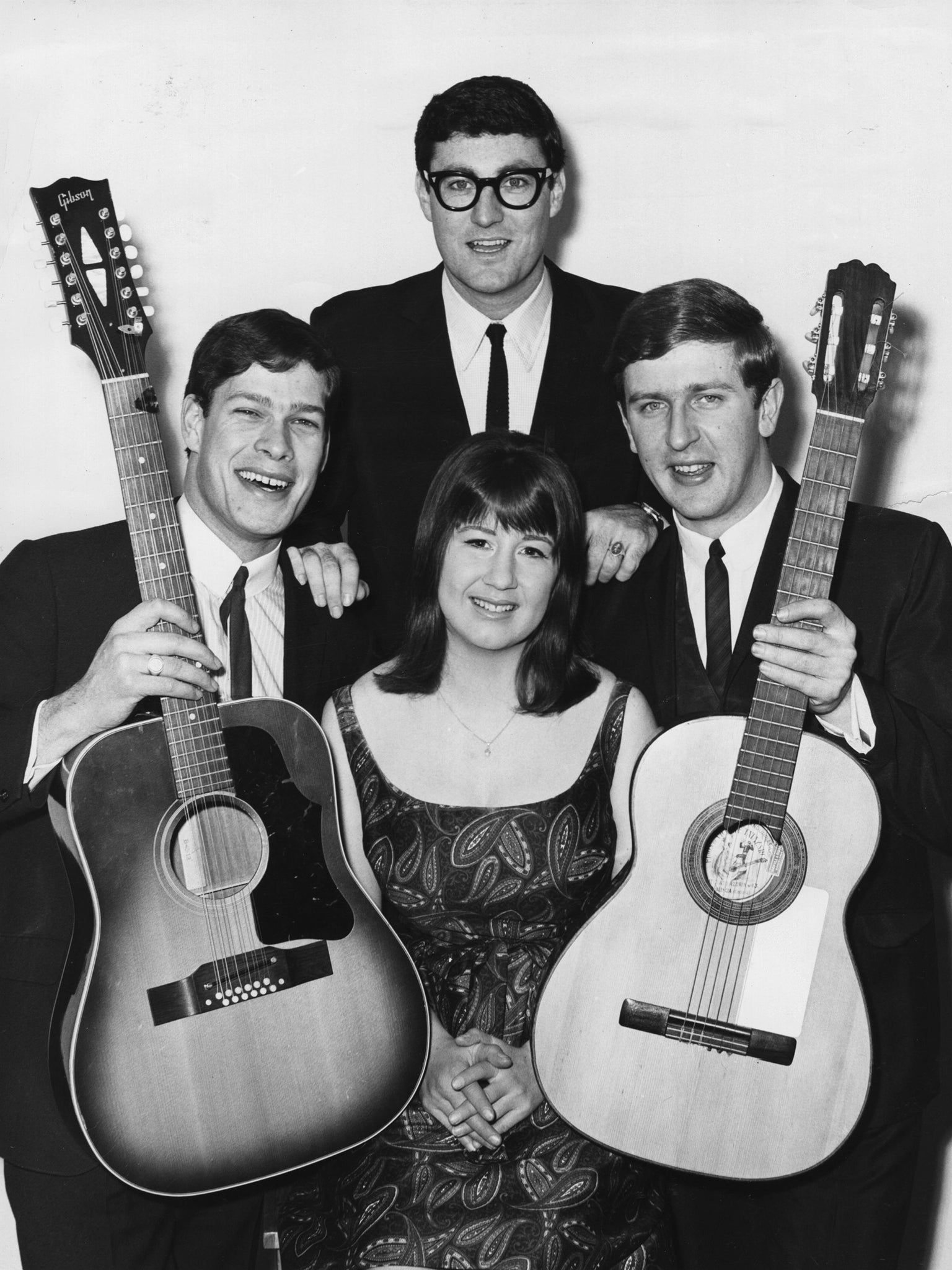 Durham with her fellow Seekers (from left) Keith Potger, Athol Guy and Bruce Woodley