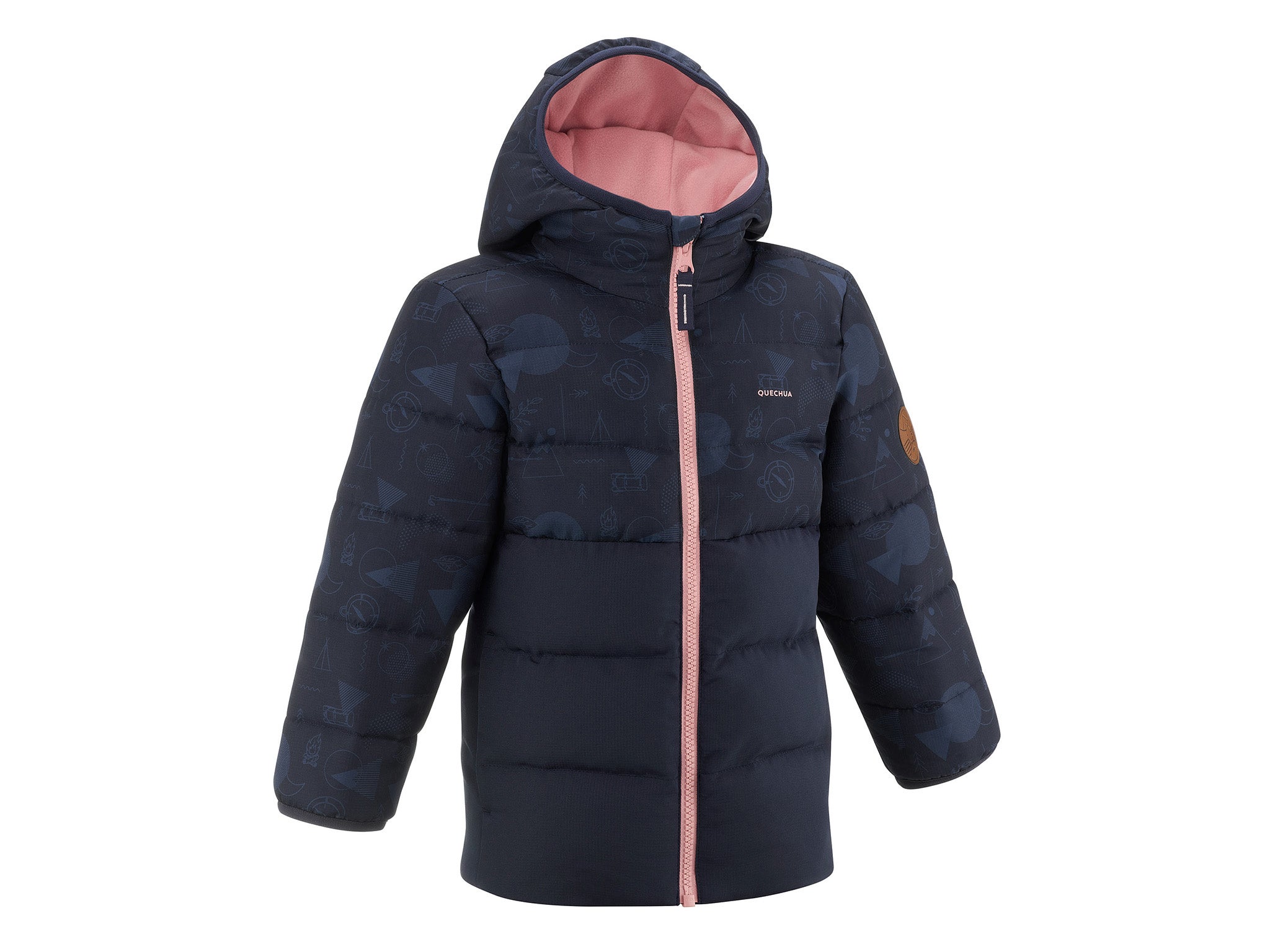 Quechua kids’ hiking padded jacket