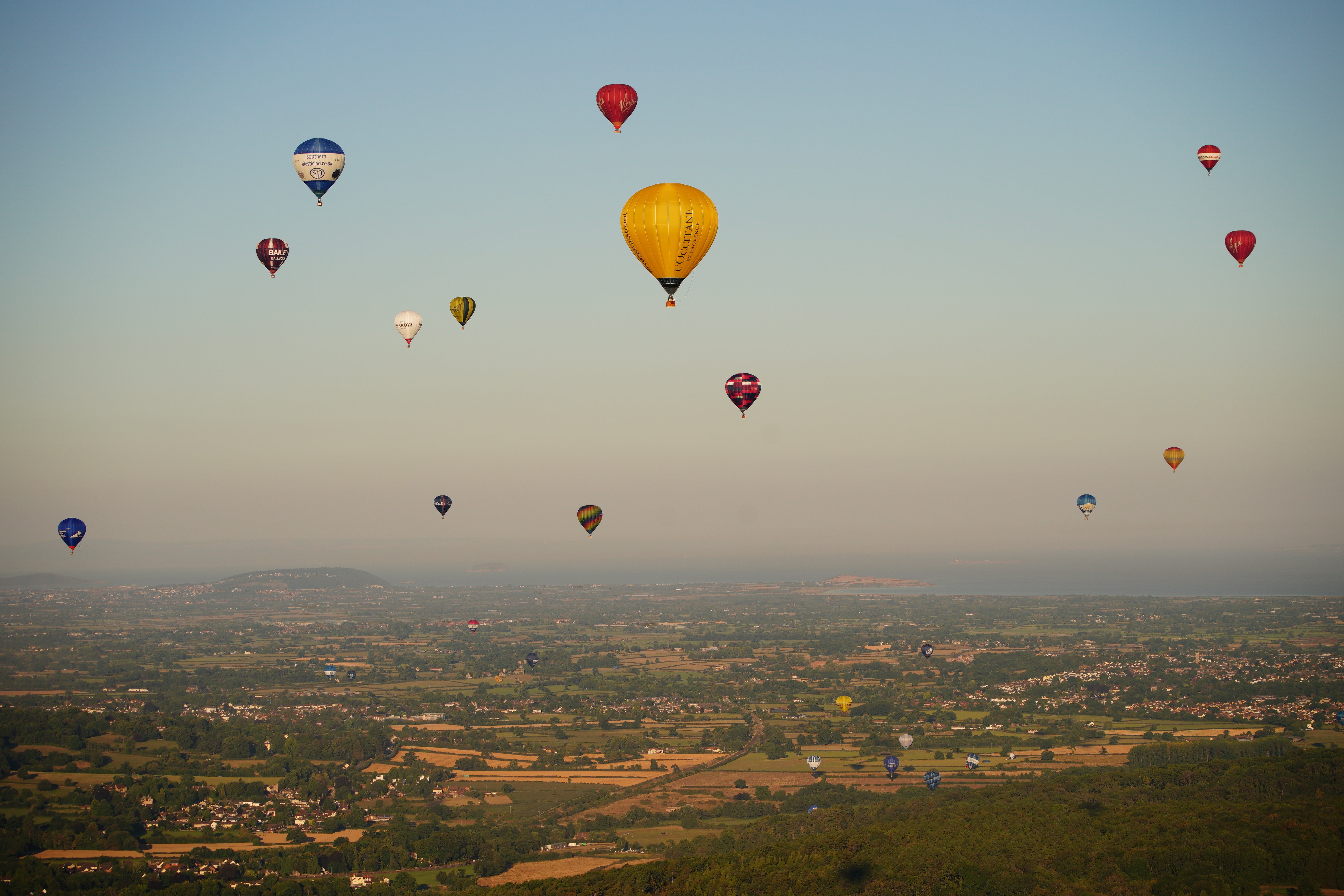 Balloons fly over Bristol, during the Bristol International Balloon Fiesta 2022 (Ben Birchall/PA)