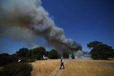 Fires tear through grassland across the UK amid tinder-dry drought conditions