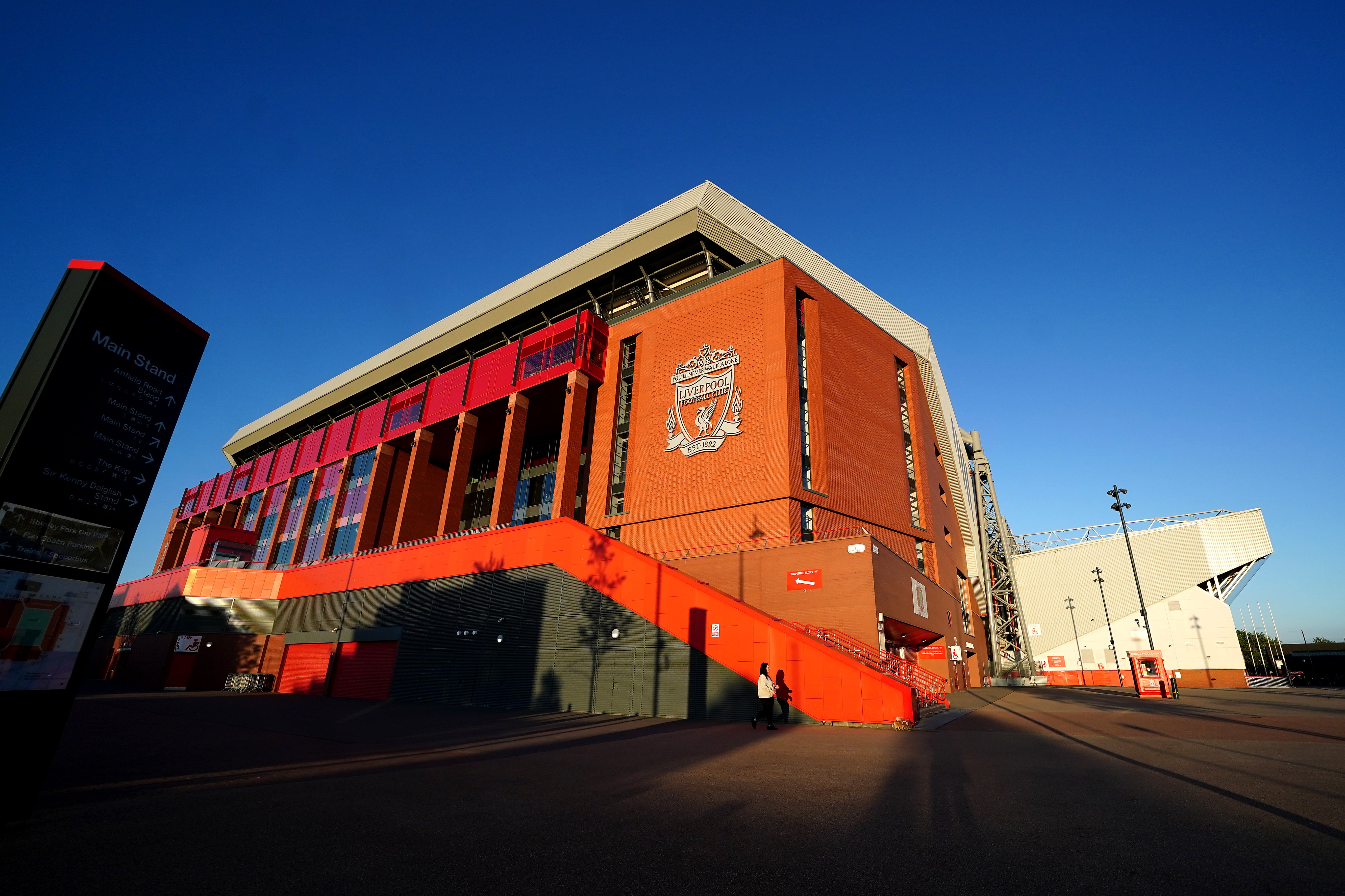 Liverpool issued a lifetime ban to one supporter for discriminatory abuse last season (Martin Rickett/PA)