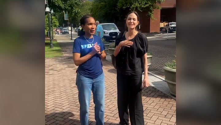 Angelina Jolie fights back tears after moving daughter into Spelman College