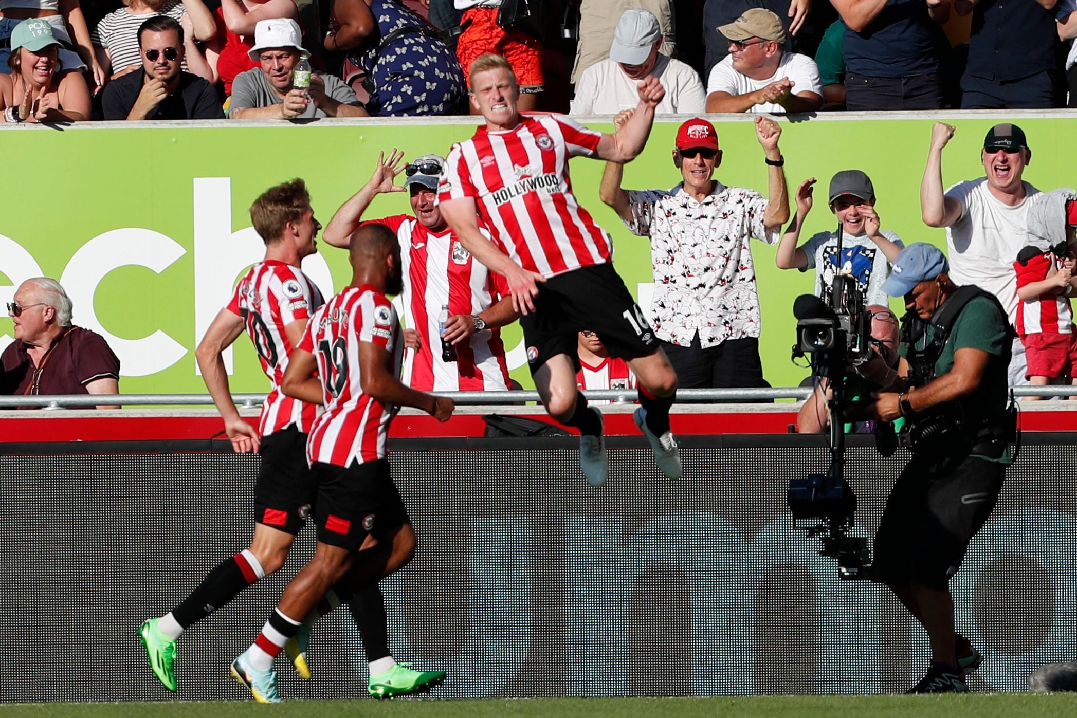 Mee celebrates Brentford’s third