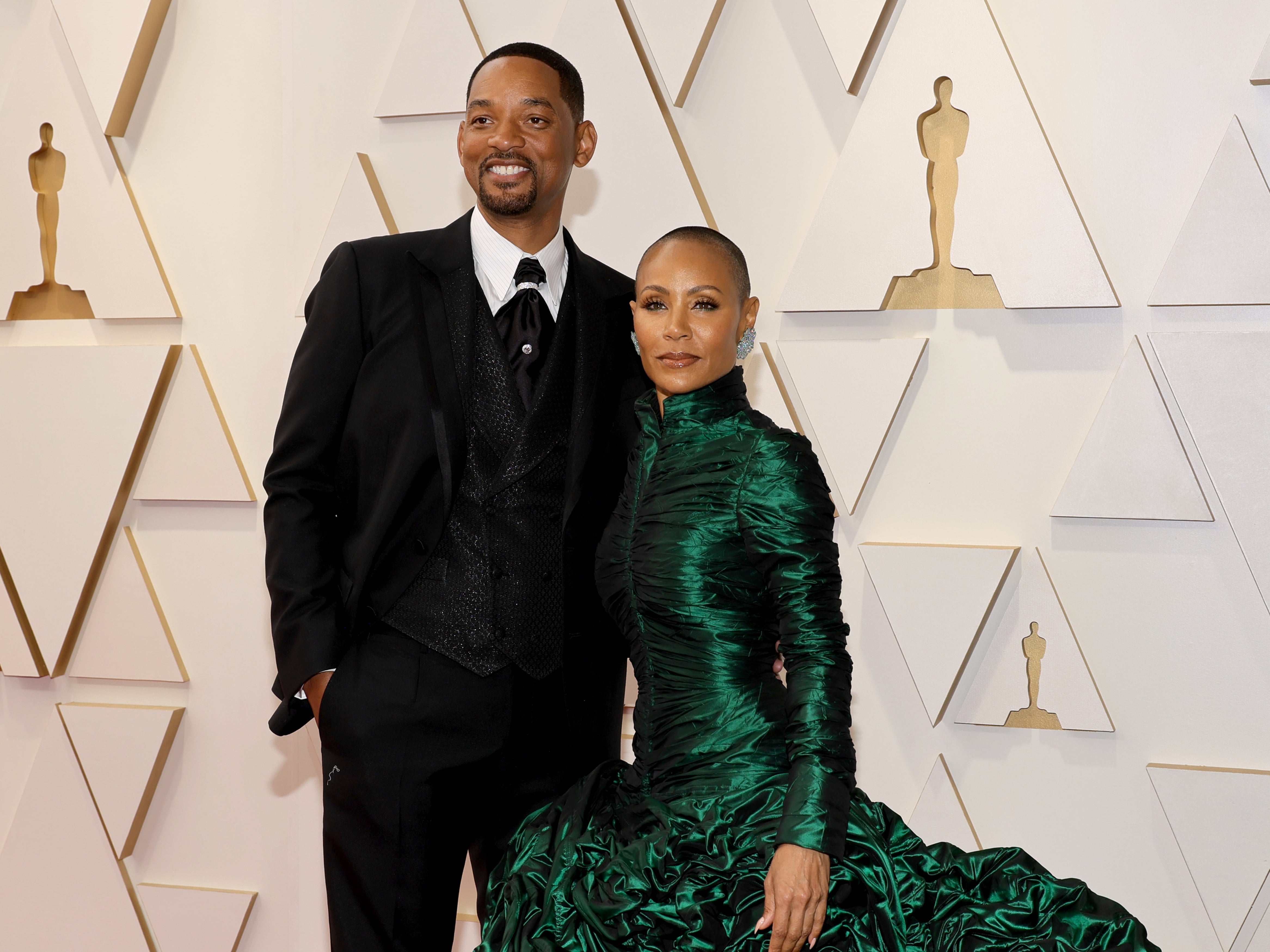 Will Smith and Jada Pinkett Smith at the Oscars in 2022