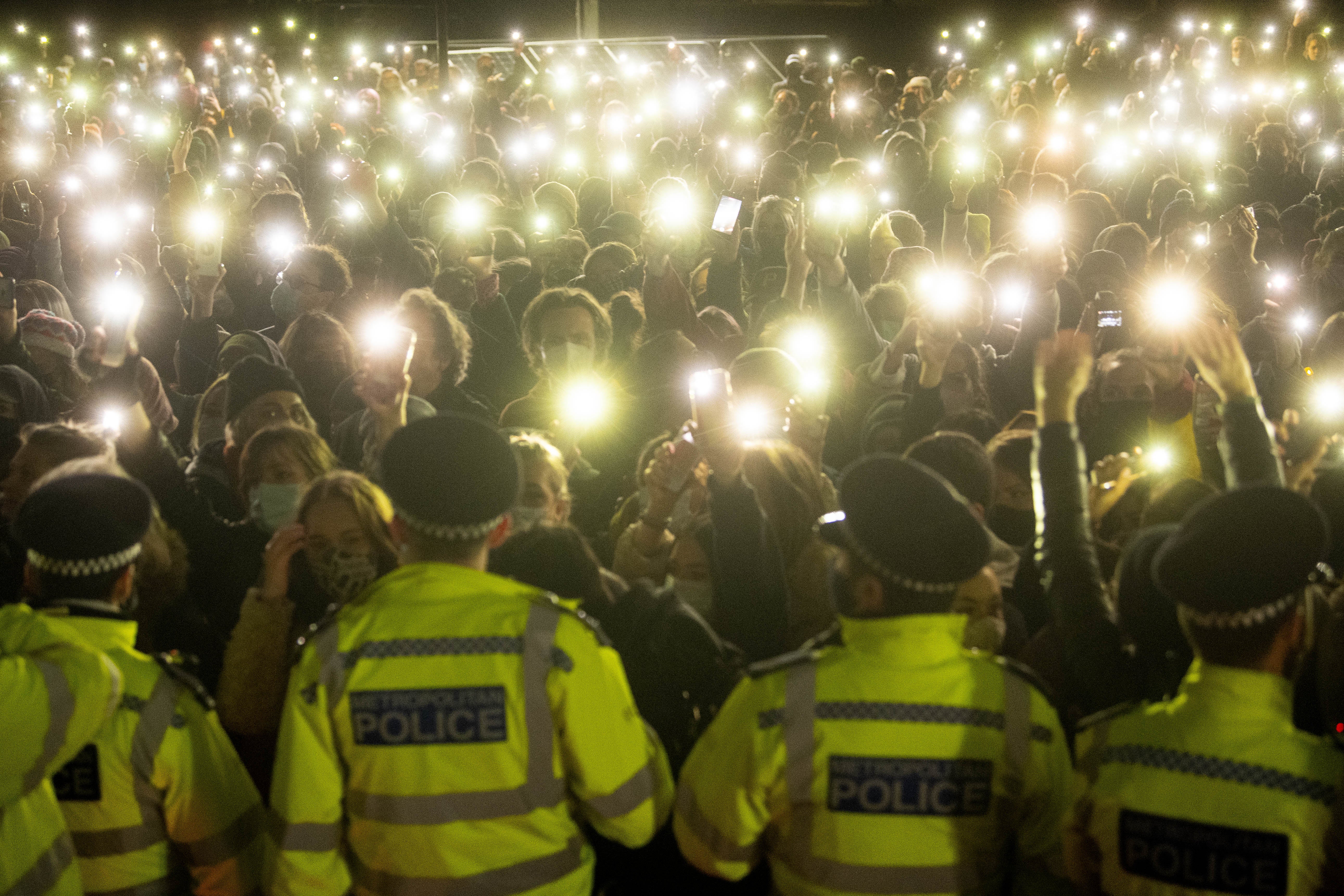 The vigil took place on Clapham Common on March 13 last year (PA)