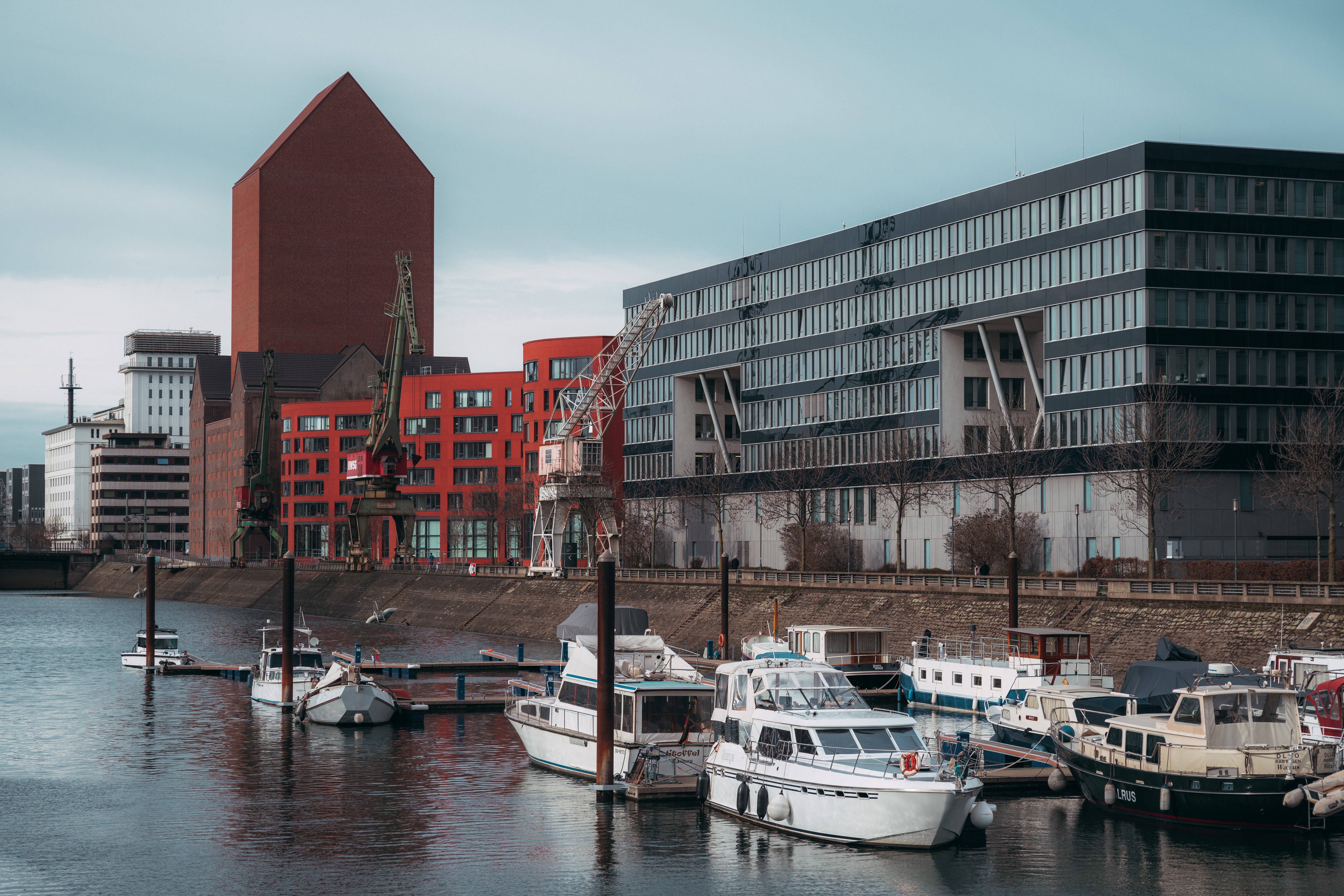 Duisburg is home to the Innenhafen, formerly Europe’s biggest inland harbour